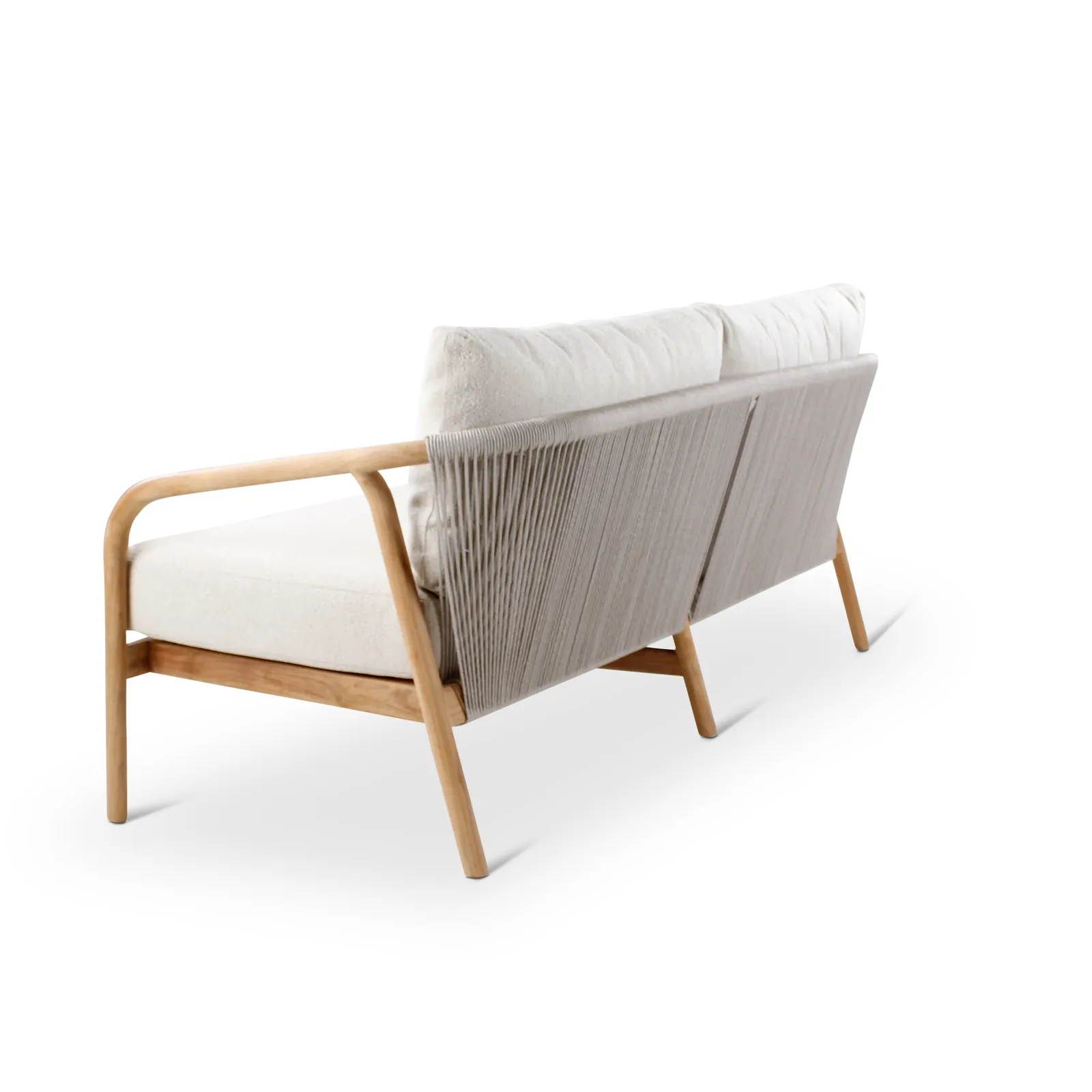 2,5-Sitzer-Gartenbank Boras aus Teakholz mit tonfarbenen Kissen aus Outdoor-Stoff, 190x84x72 cm - Image 5