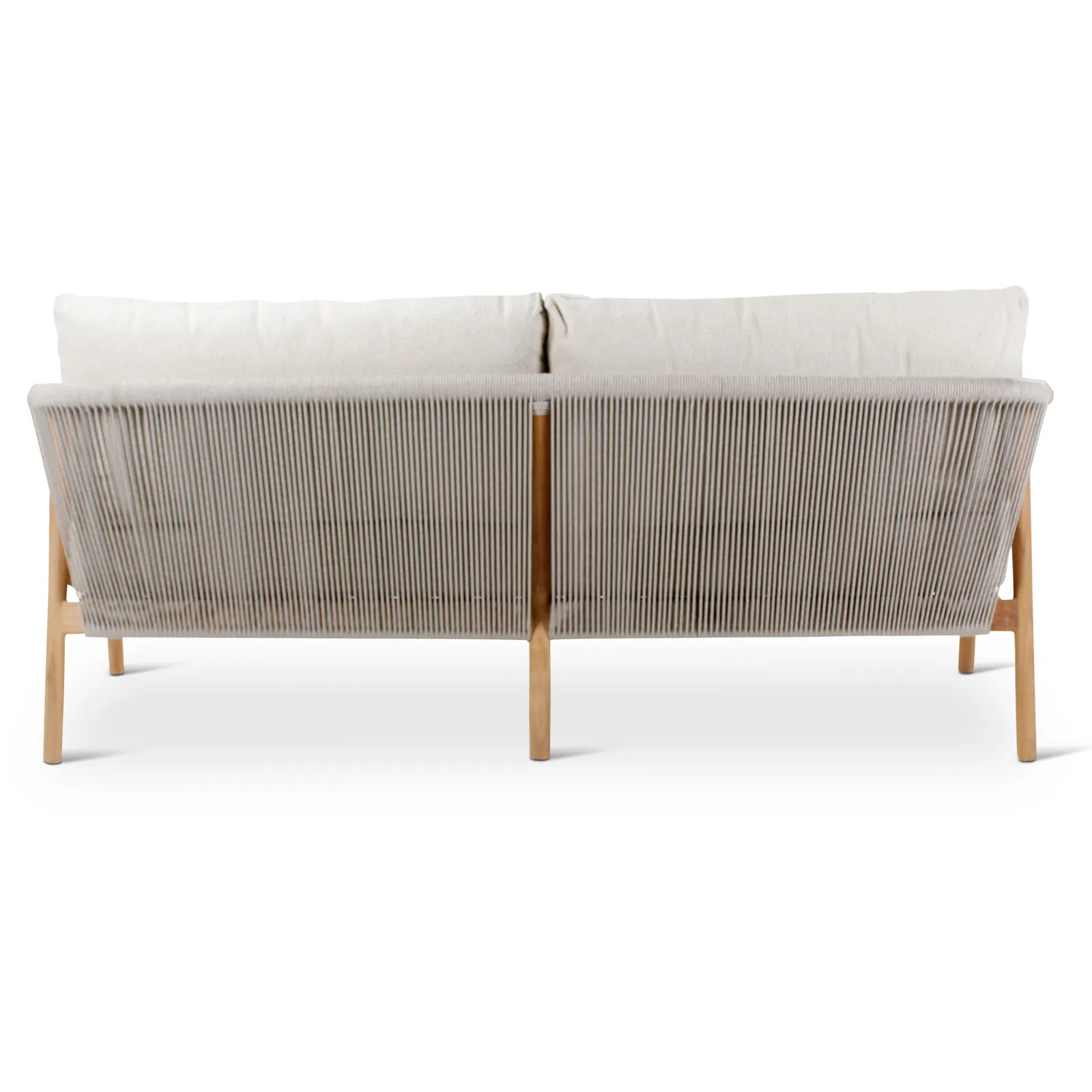 2,5-Sitzer-Gartenbank Boras aus Teakholz mit tonfarbenen Kissen aus Outdoor-Stoff, 190x84x72 cm - Image 6