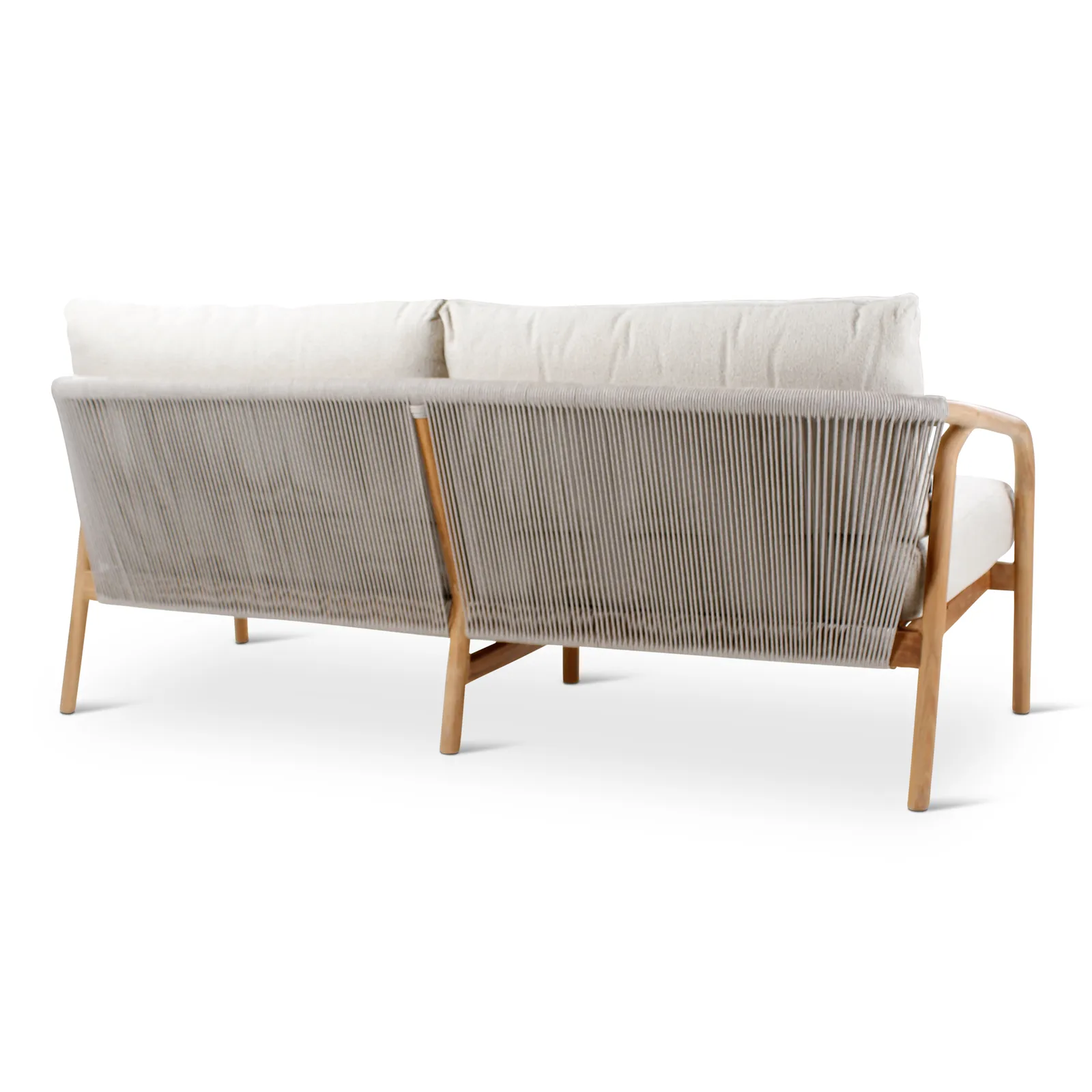2,5-Sitzer-Gartenbank Boras aus Teakholz mit tonfarbenen Kissen aus Outdoor-Stoff, 190x84x72 cm - Image 7