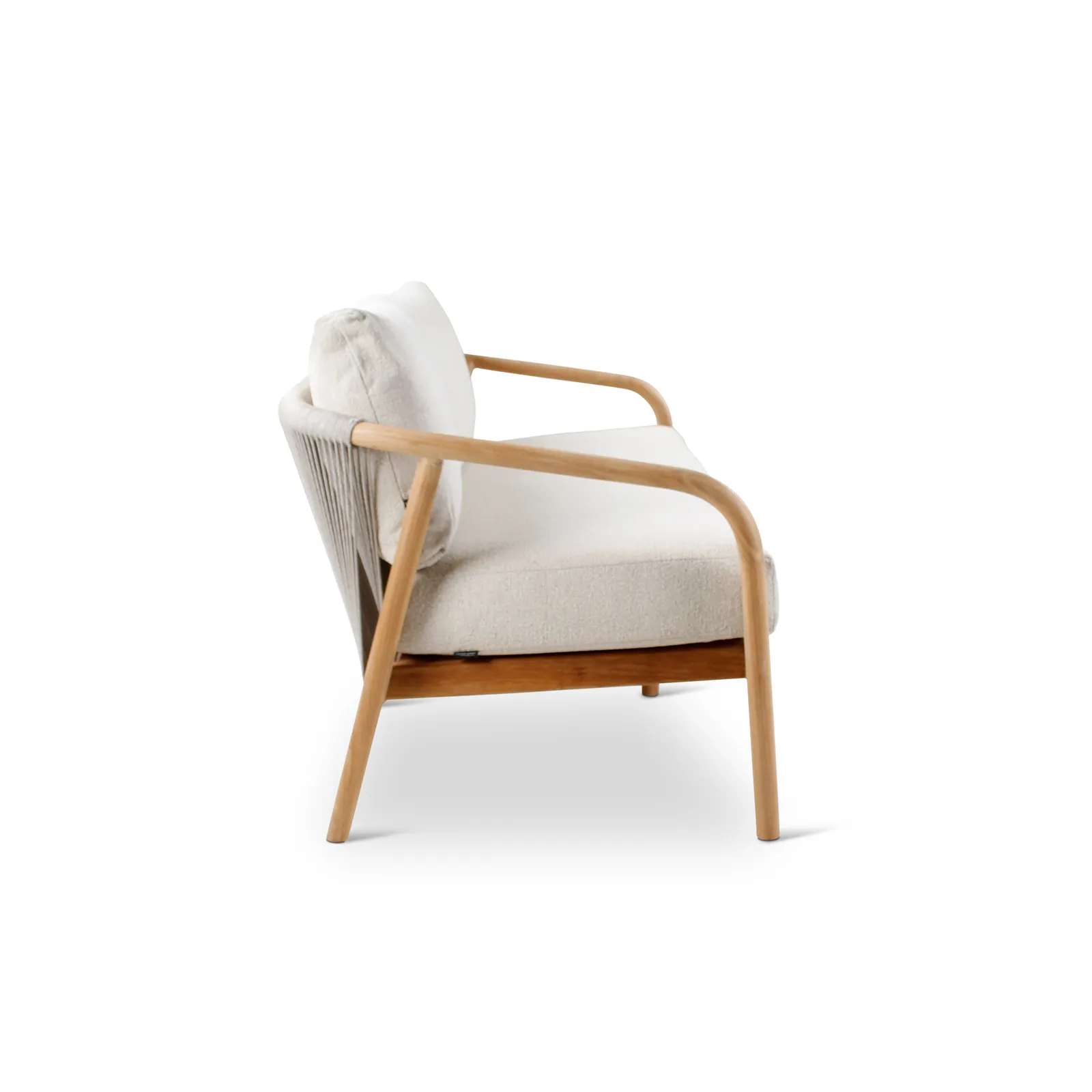 2,5-Sitzer-Gartenbank Boras aus Teakholz mit tonfarbenen Kissen aus Outdoor-Stoff, 190x84x72 cm - Image 8