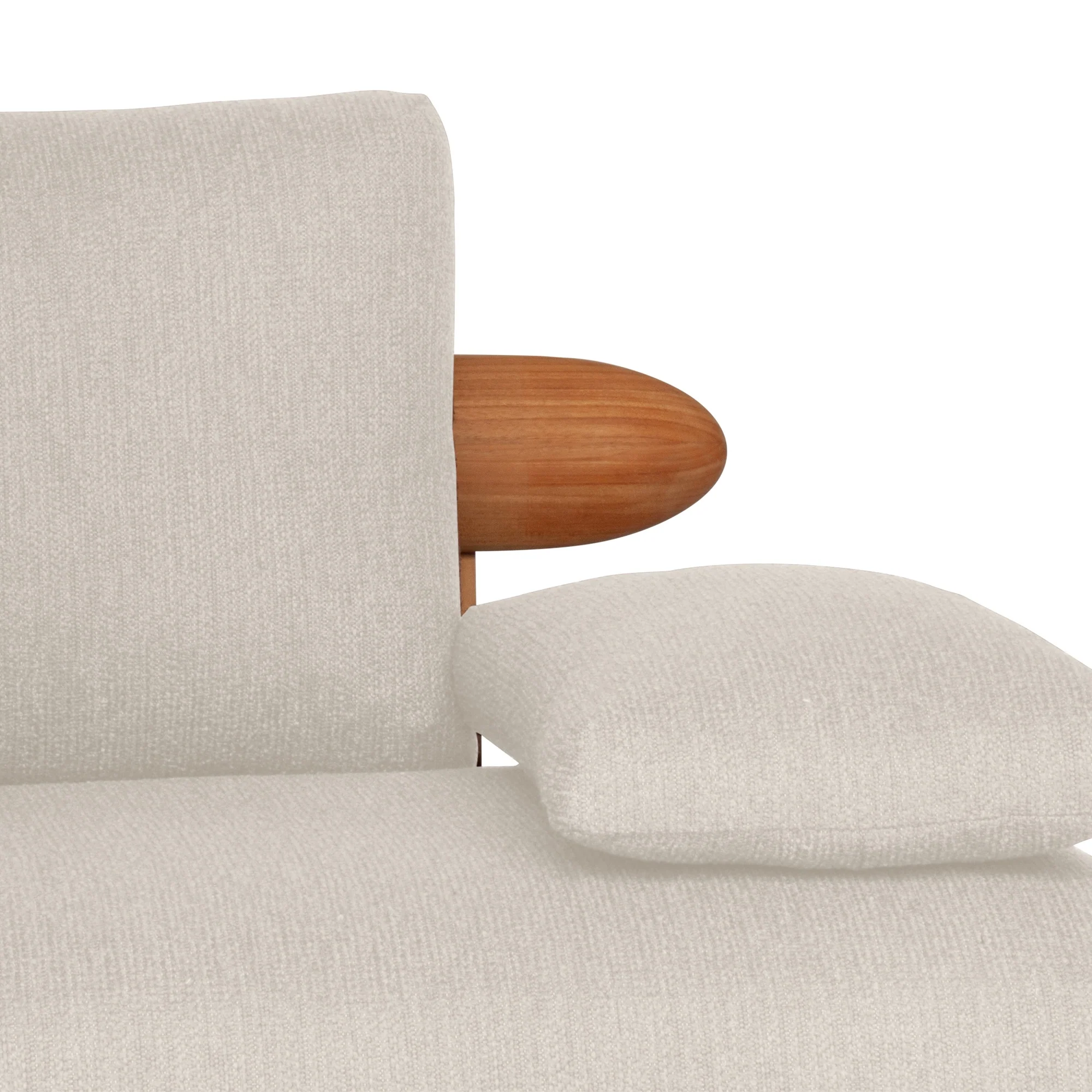 2-Sitzer Garten Sofa Lounge Livorno aus Teakholz, 218x92×72 cm - Image 8