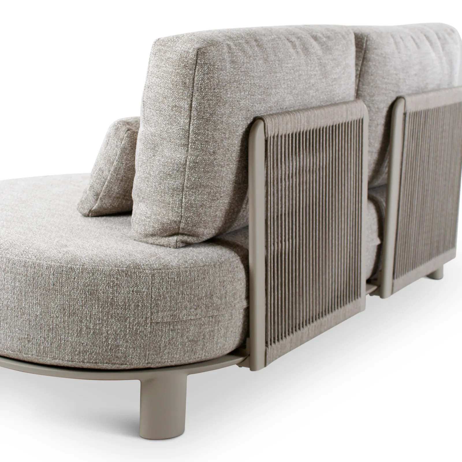 2-Sitzer-Gartensofa Nimbo aus Aluminium mit steinfarbenen Kissen aus Outdoor-Stoff, 190x93x68 cm - Image 7