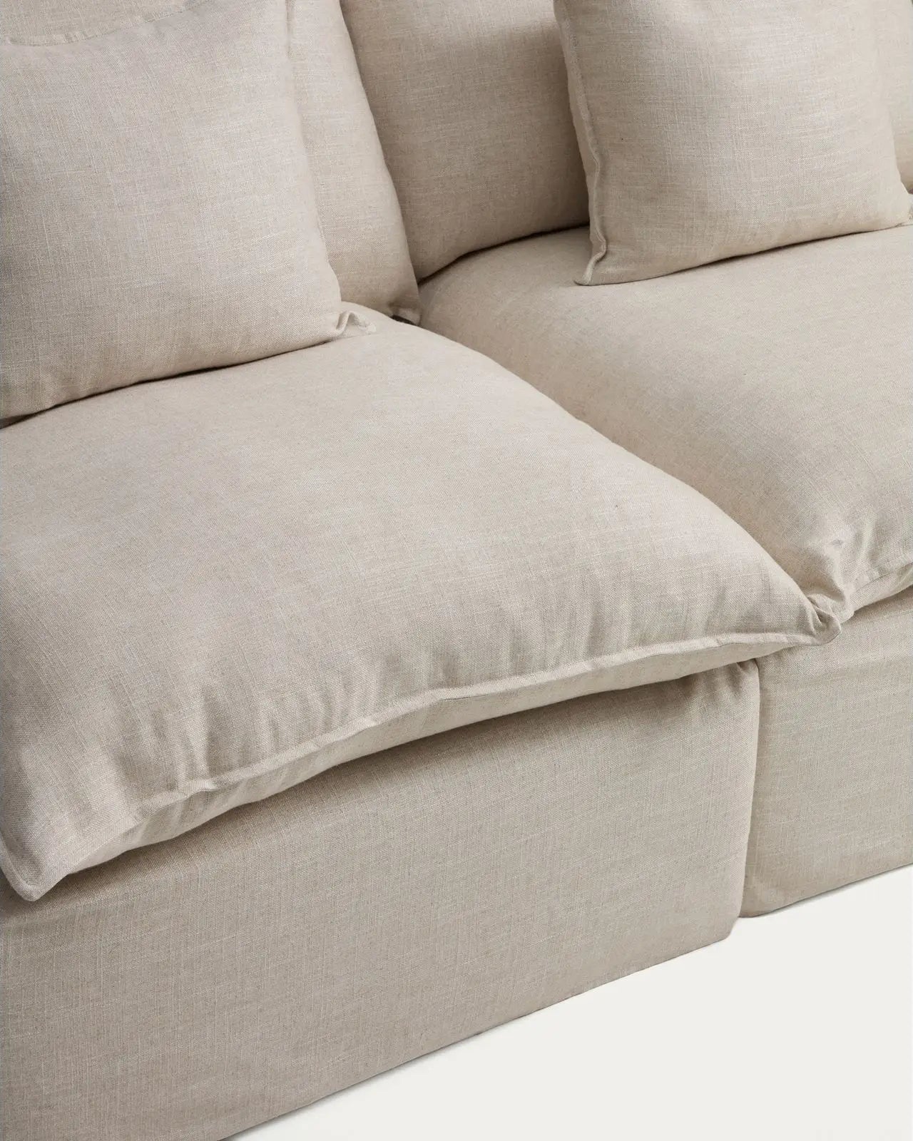 2-Sitzer-Modularsofa Anarela mit abnehmbarem Bezug aus Leinen und Viskose, 180 cm, FSC Mix Credit - Image 2