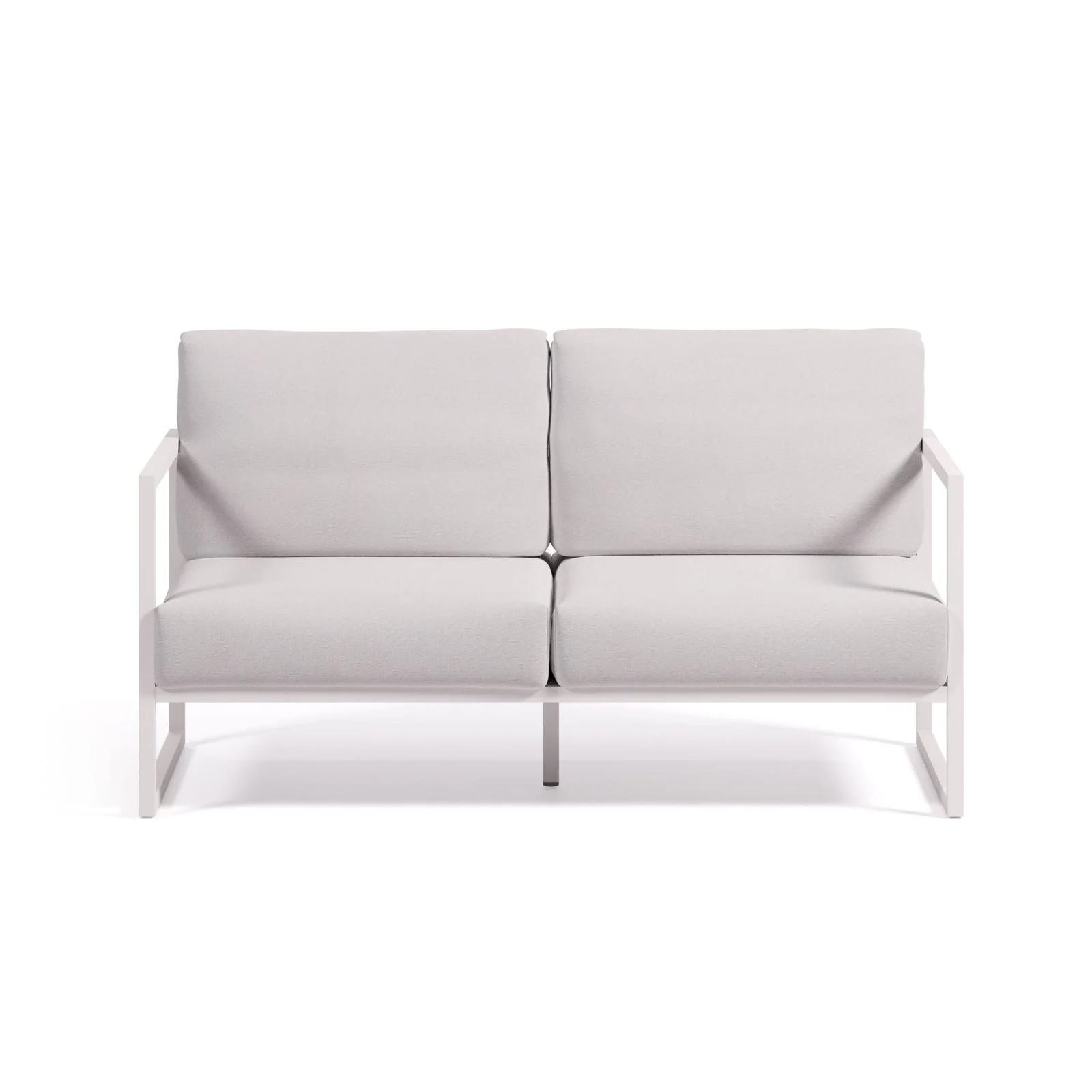 2-Sitzer-Sofa Comova 100% outdoor weiß und Aluminium weiß 150 cm - Image 5