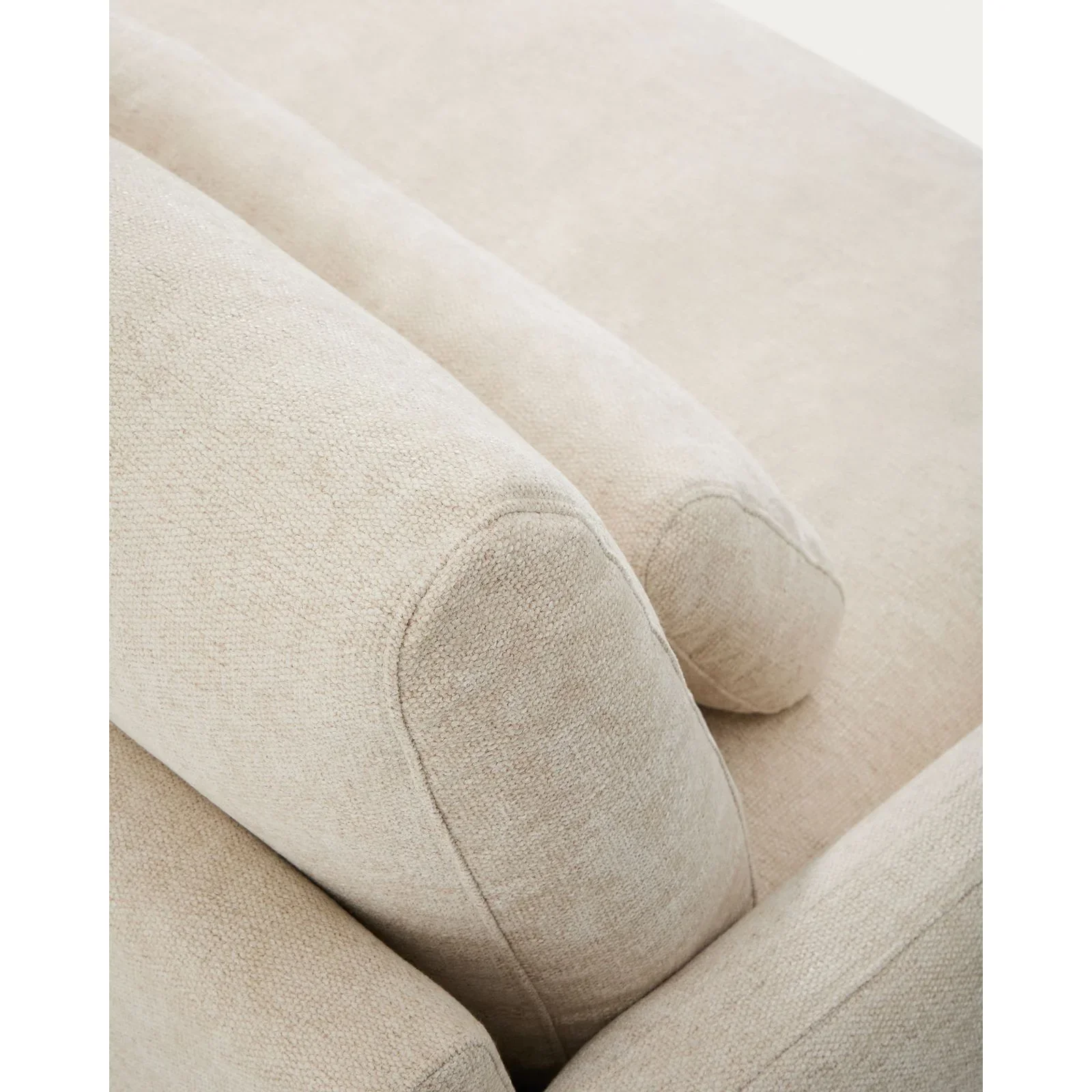 2-Sitzer-Sofa Veliro aus beiger Chenille mit schwarzen Stahlbeinen, 210 cm FSC Mix Credit - Image 11
