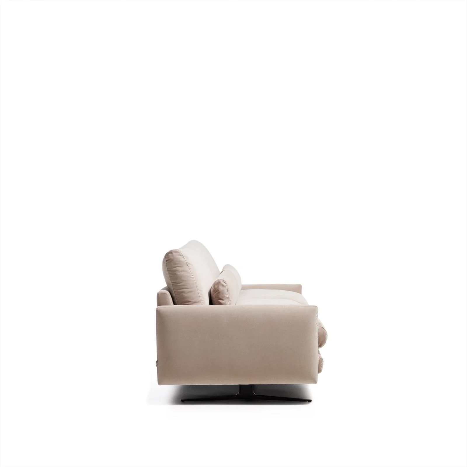 2-Sitzer-Sofa Veliro, schwer entflammbar, mit Samt und Stahlbeinen mit schwarzem Finish, 210 cm, FSC Mix Credit - Image 16