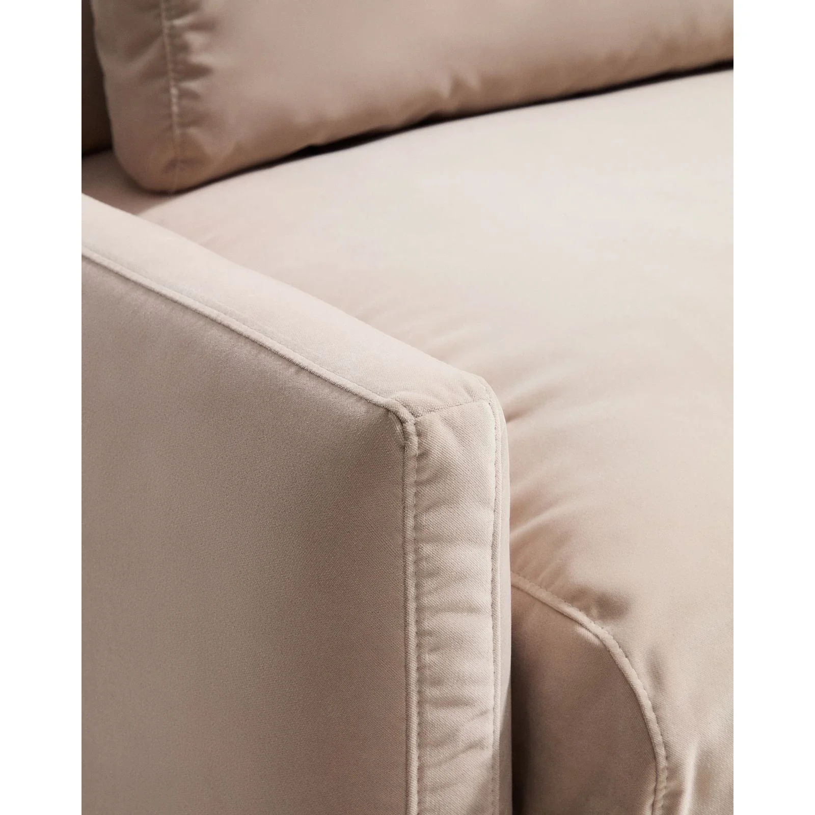 2-Sitzer-Sofa Veliro, schwer entflammbar, mit Samt und Stahlbeinen mit schwarzem Finish, 210 cm, FSC Mix Credit - Image 19