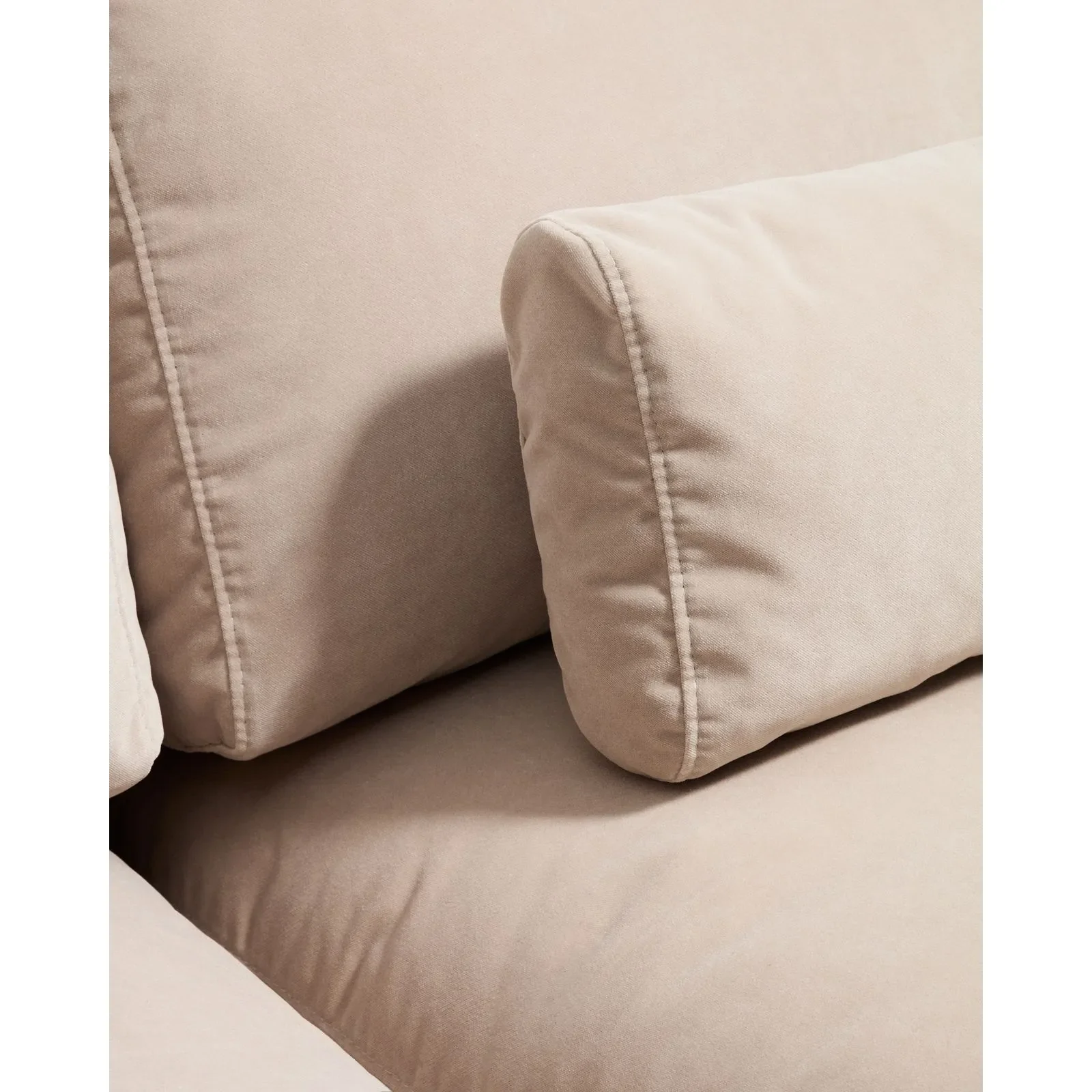2-Sitzer-Sofa Veliro, schwer entflammbar, mit Samt und Stahlbeinen mit schwarzem Finish, 210 cm, FSC Mix Credit - Image 20
