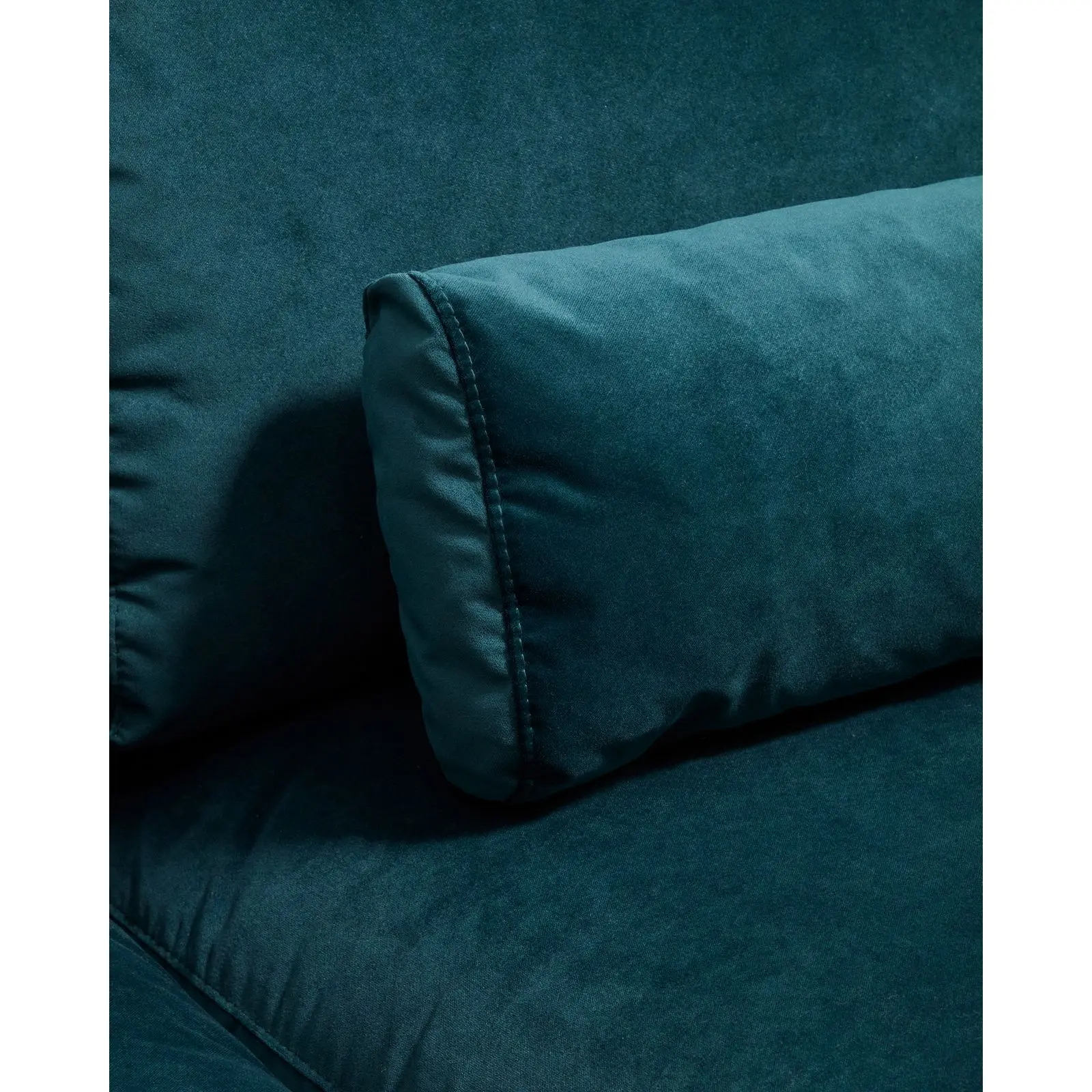 2-Sitzer-Sofa Veliro, schwer entflammbar, mit Samt und Stahlbeinen mit schwarzem Finish, 210 cm, FSC Mix Credit - Image 7