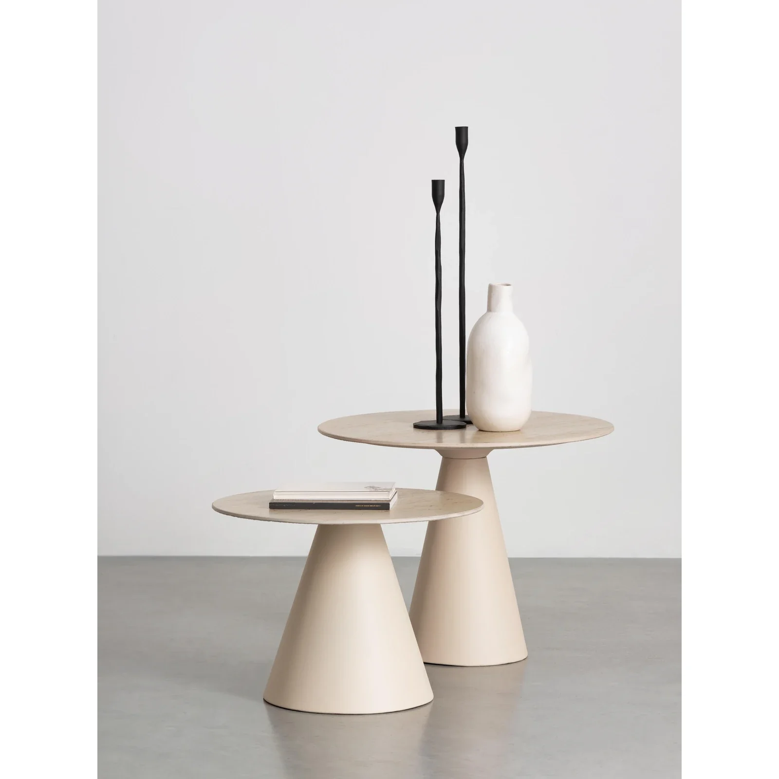 2er Set Couchtisch Hardy hoch rund - Image 2