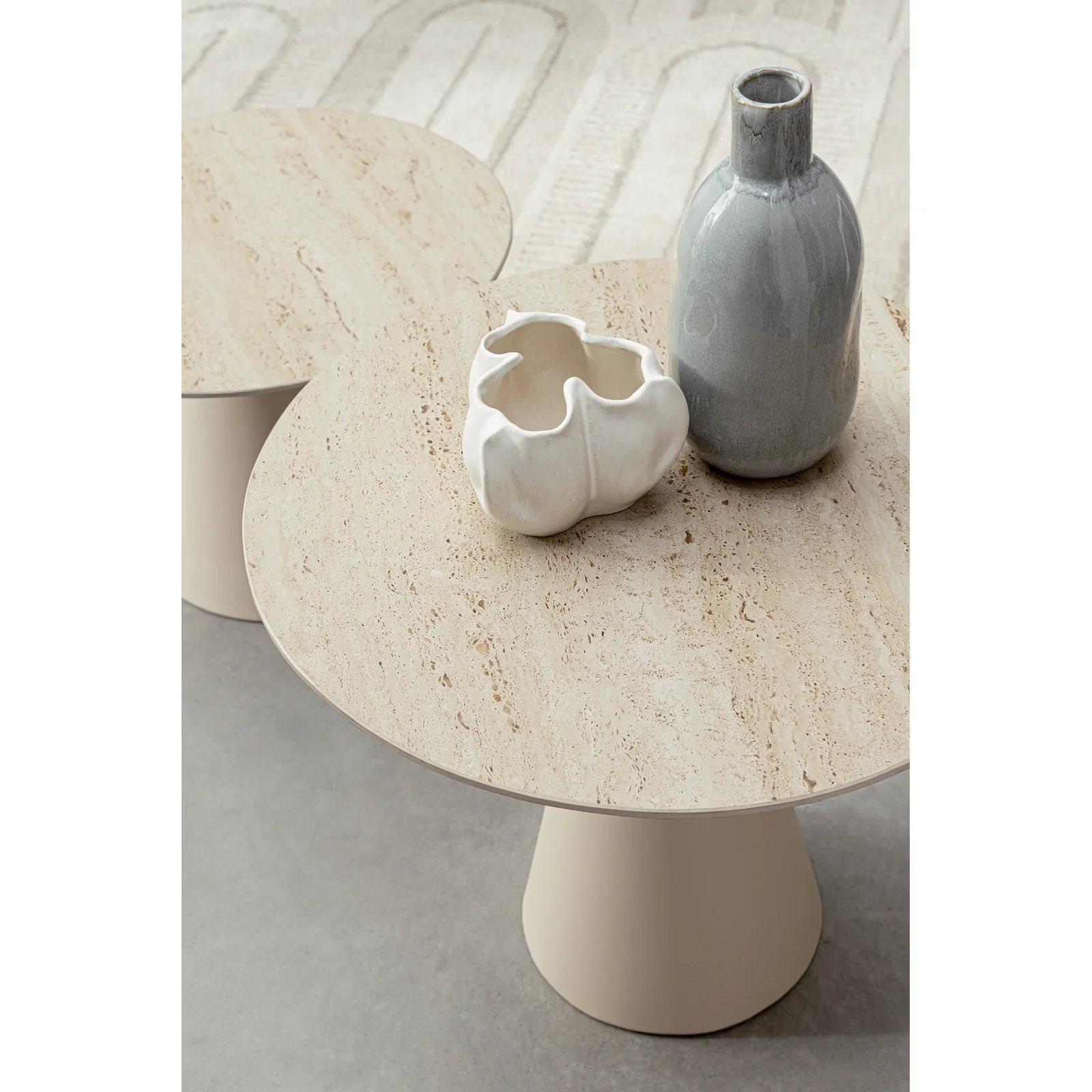 2er Set Couchtisch Hardy hoch rund - Image 3