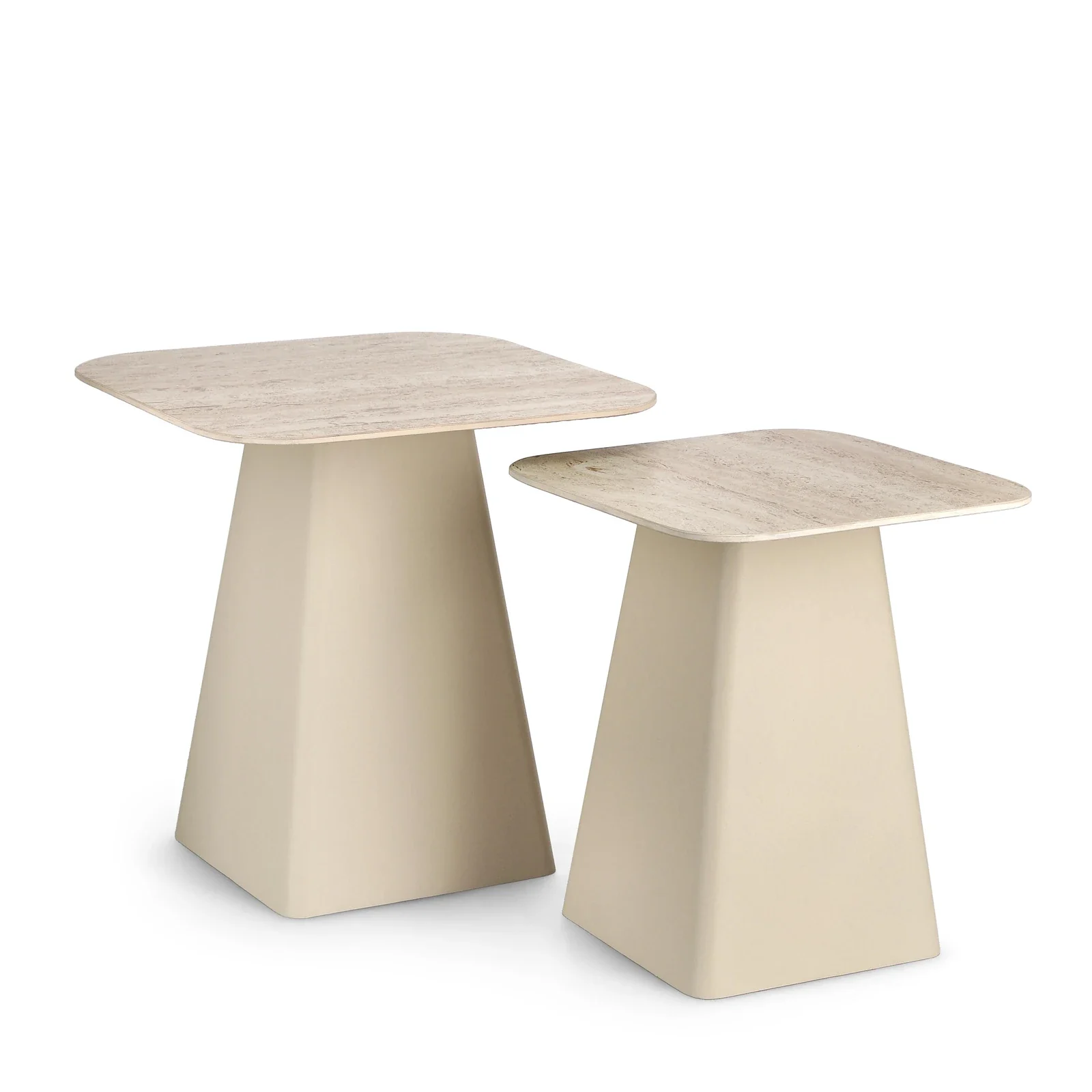 2er Set Couchtisch Hardy quadratisch