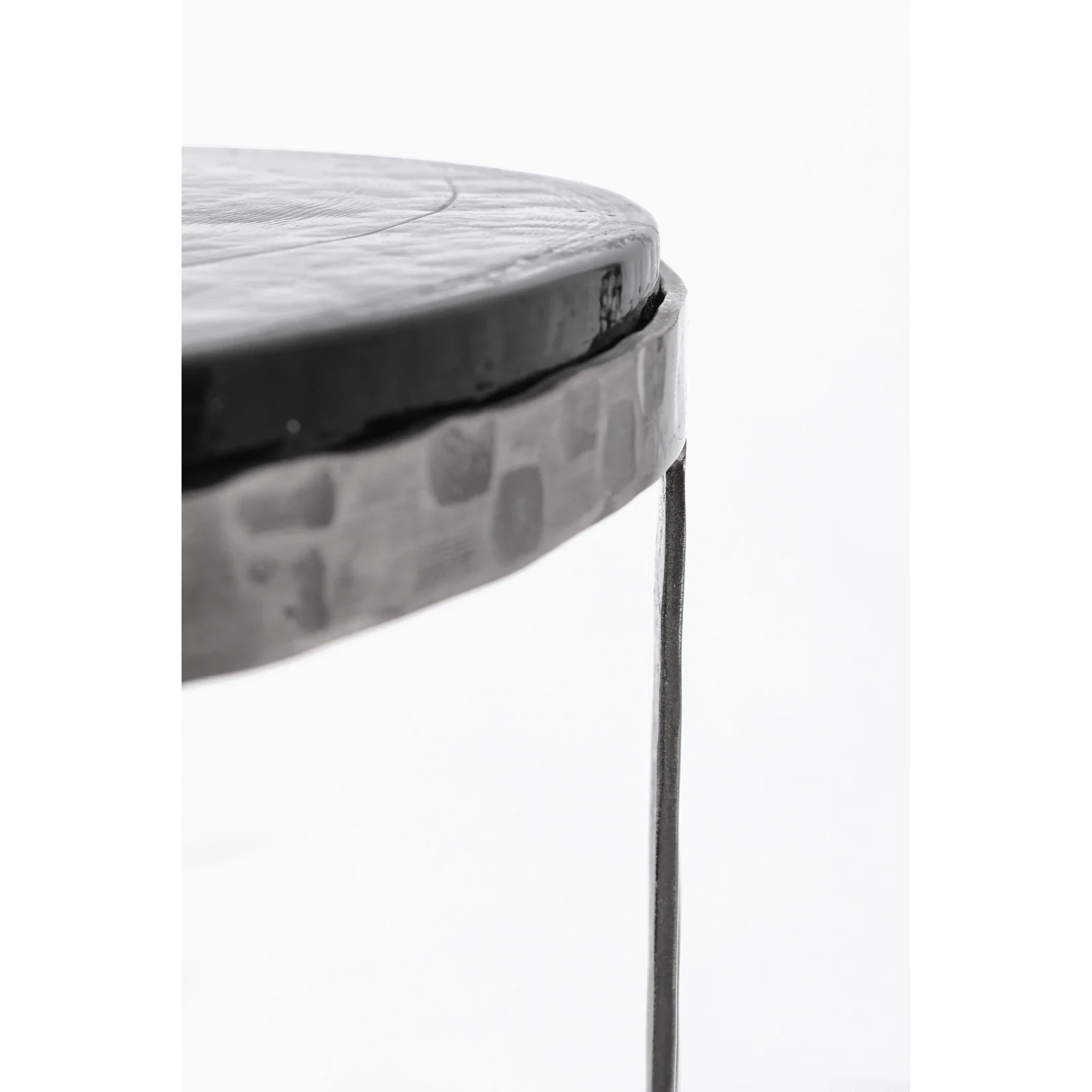 2er Set Couchtisch Nickel rund Zayla - Image 2