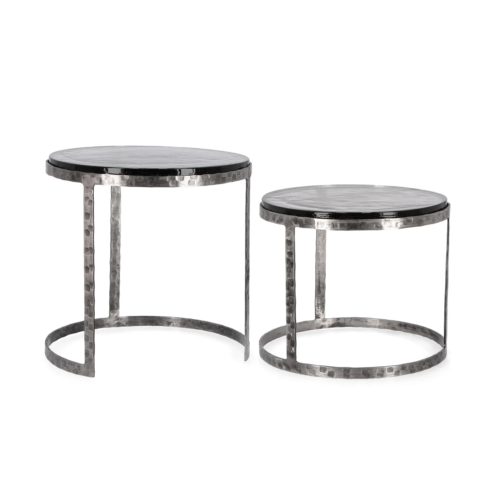 2er Set Couchtisch Nickel rund Zayla - Image 5