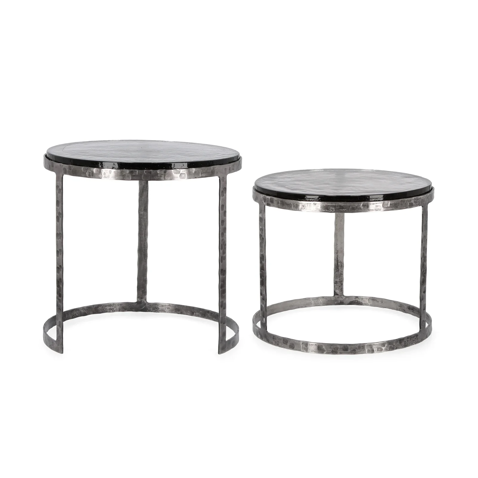 2er Set Couchtisch Nickel rund Zayla - Image 6