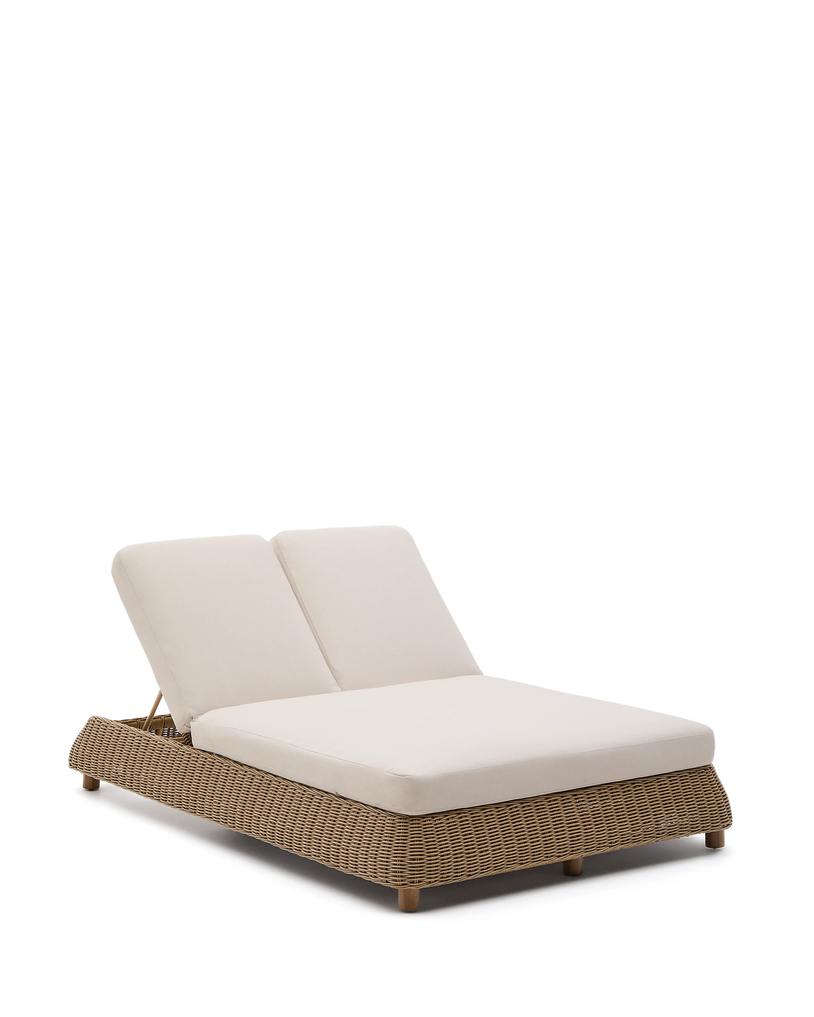 2er-Sonnenliege Meria aus synthetischem Rattan