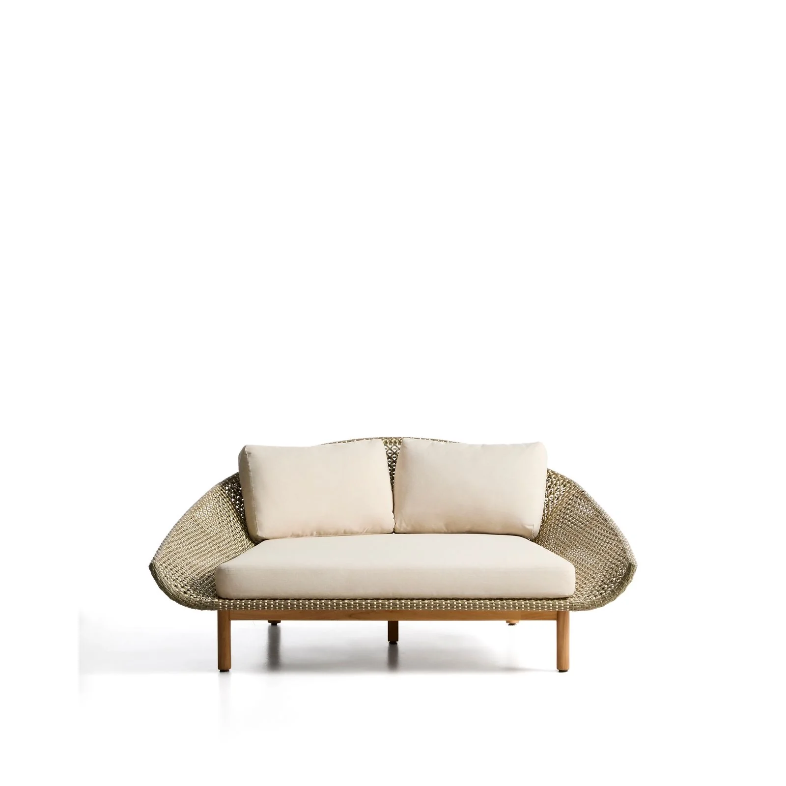 2er-Sonnenliege Olbia aus synthetischem Rattan und massivem Teakholz FSC 100 % - Image 5