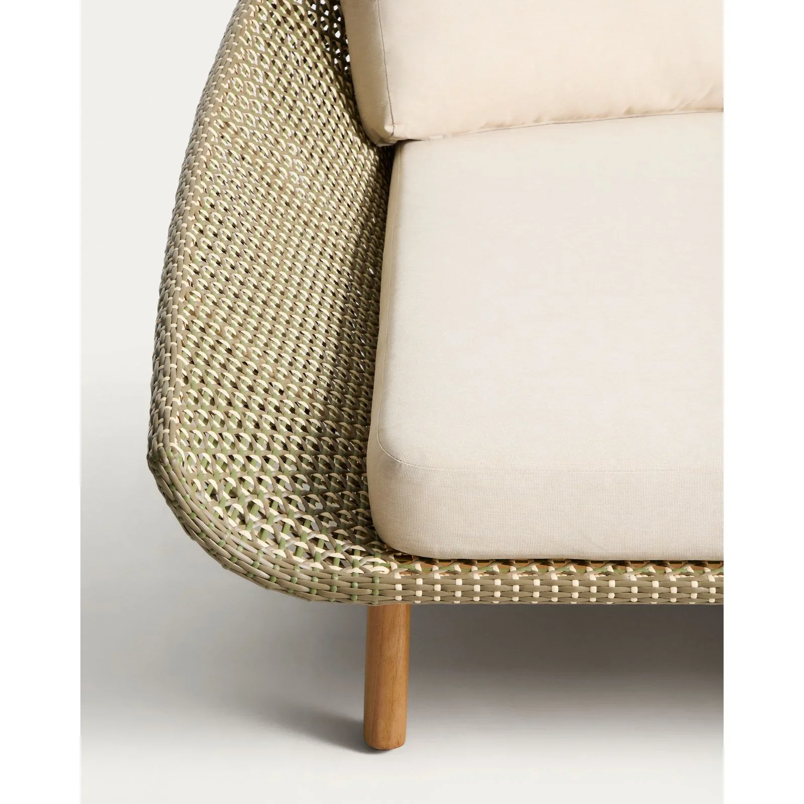 2er-Sonnenliege Olbia aus synthetischem Rattan und massivem Teakholz FSC 100 % - Image 7