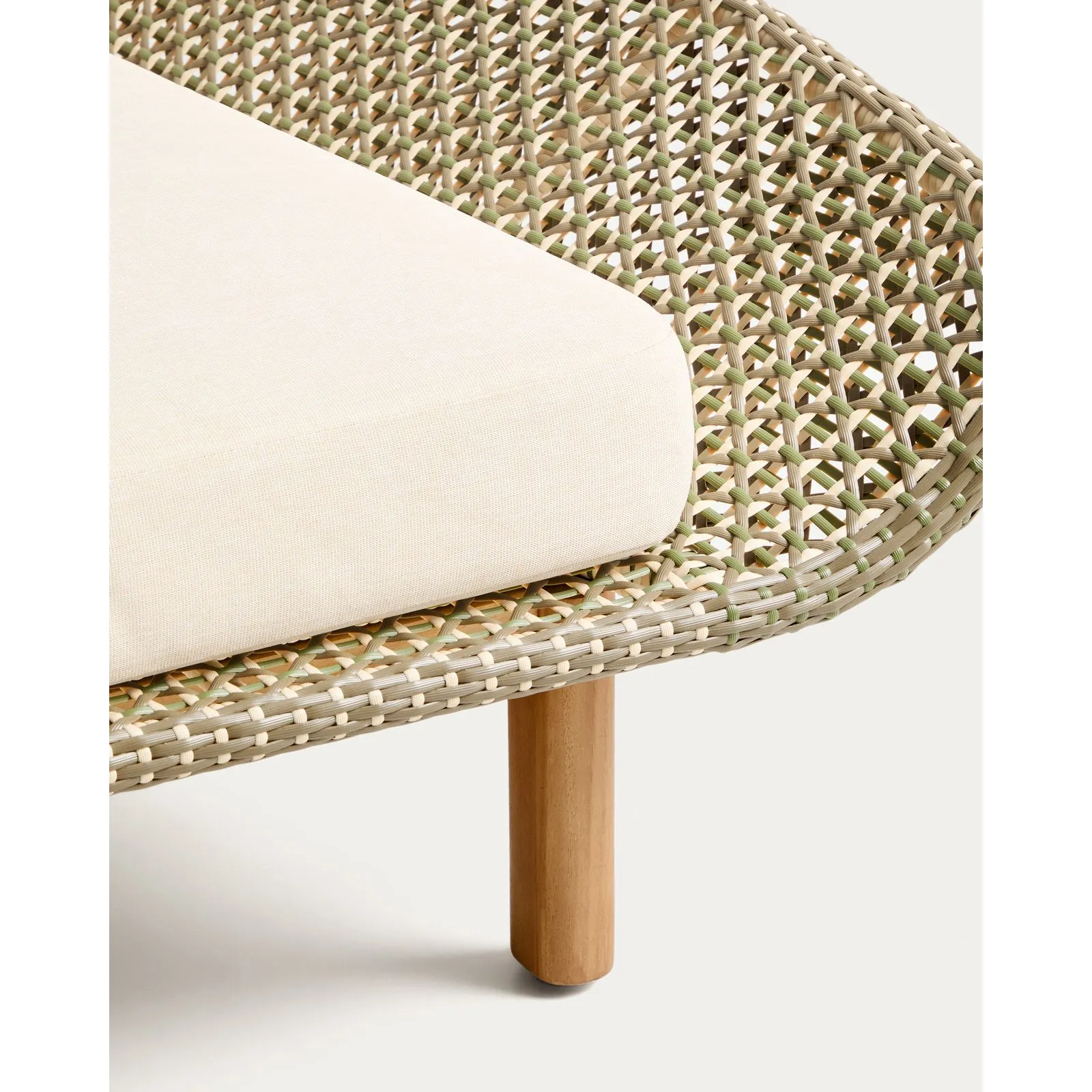 2er-Sonnenliege Olbia aus synthetischem Rattan und massivem Teakholz FSC 100 % - Image 8