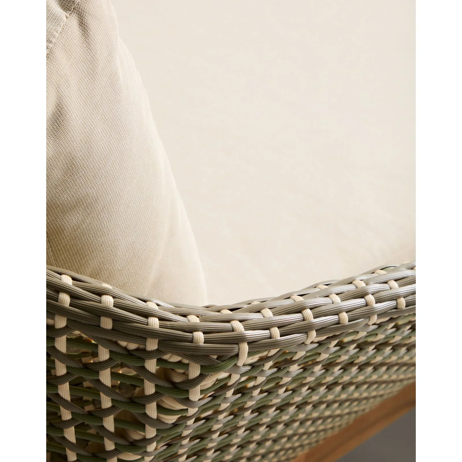 2er-Sonnenliege Olbia aus synthetischem Rattan und massivem Teakholz FSC 100 % - Image 9