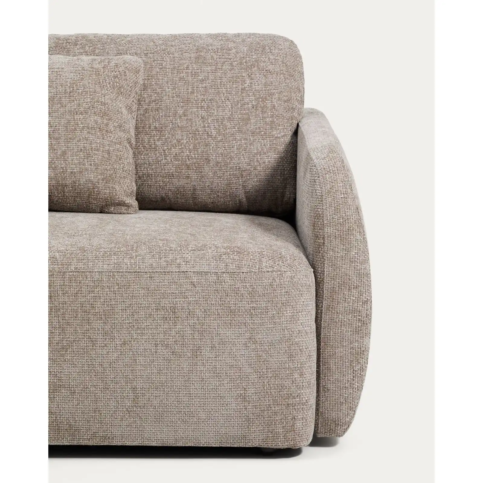 3-Sitzer-Bettsofa Laira in taupefarbener Chenille, 218 cm, FSC Mix Credit - Image 7