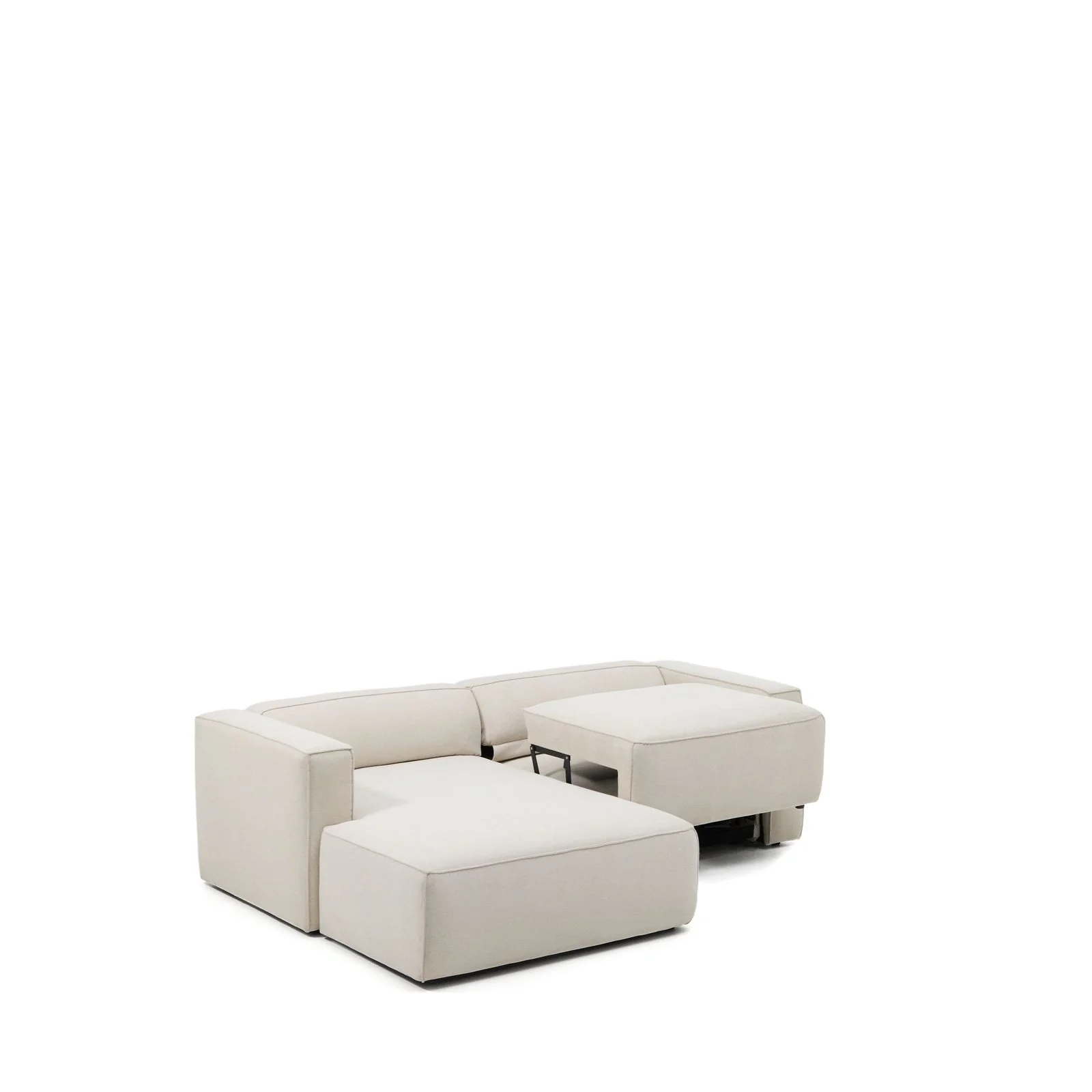 3-Sitzer Bettsofa Marela mit Chaiselongue links in beiger Chenille, 236 cm, FSC Mix Credit - Image 10