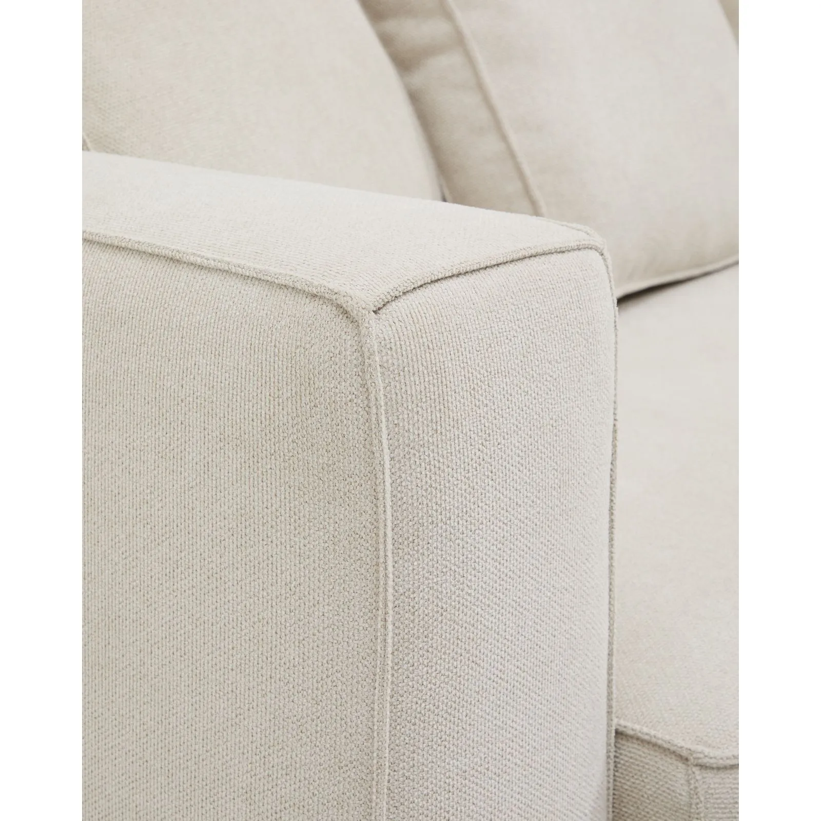 3-Sitzer Bettsofa Marela mit Chaiselongue rechts in beiger Chenille, 236 cm, FSC Mix Credit - Image 14