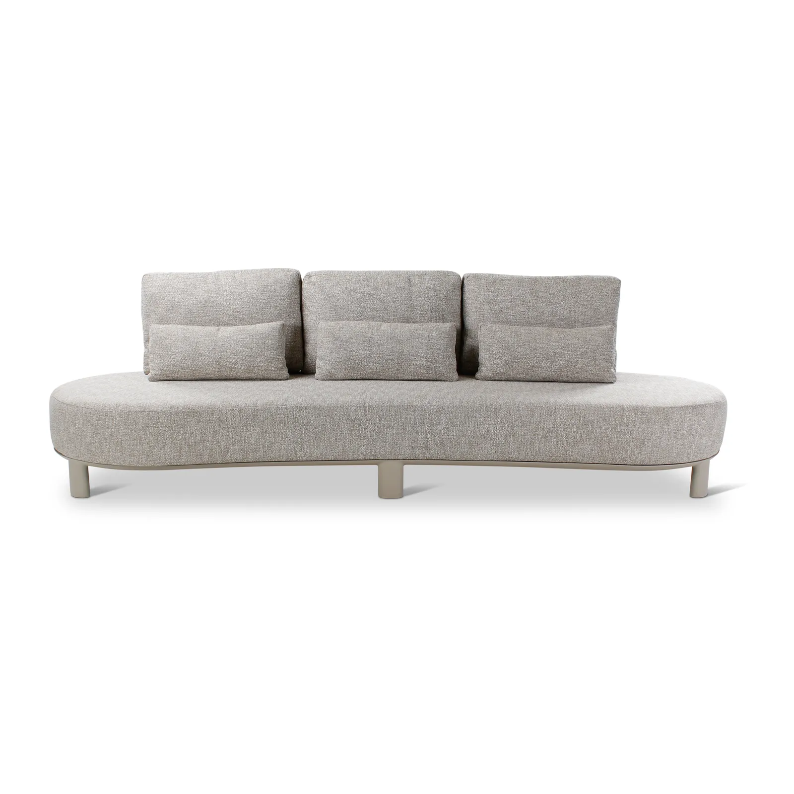 3-Sitzer Gartensofa Nimbo aus Aluminium mit graufarbenen Kissen, 275x93x68 cm - Image 2