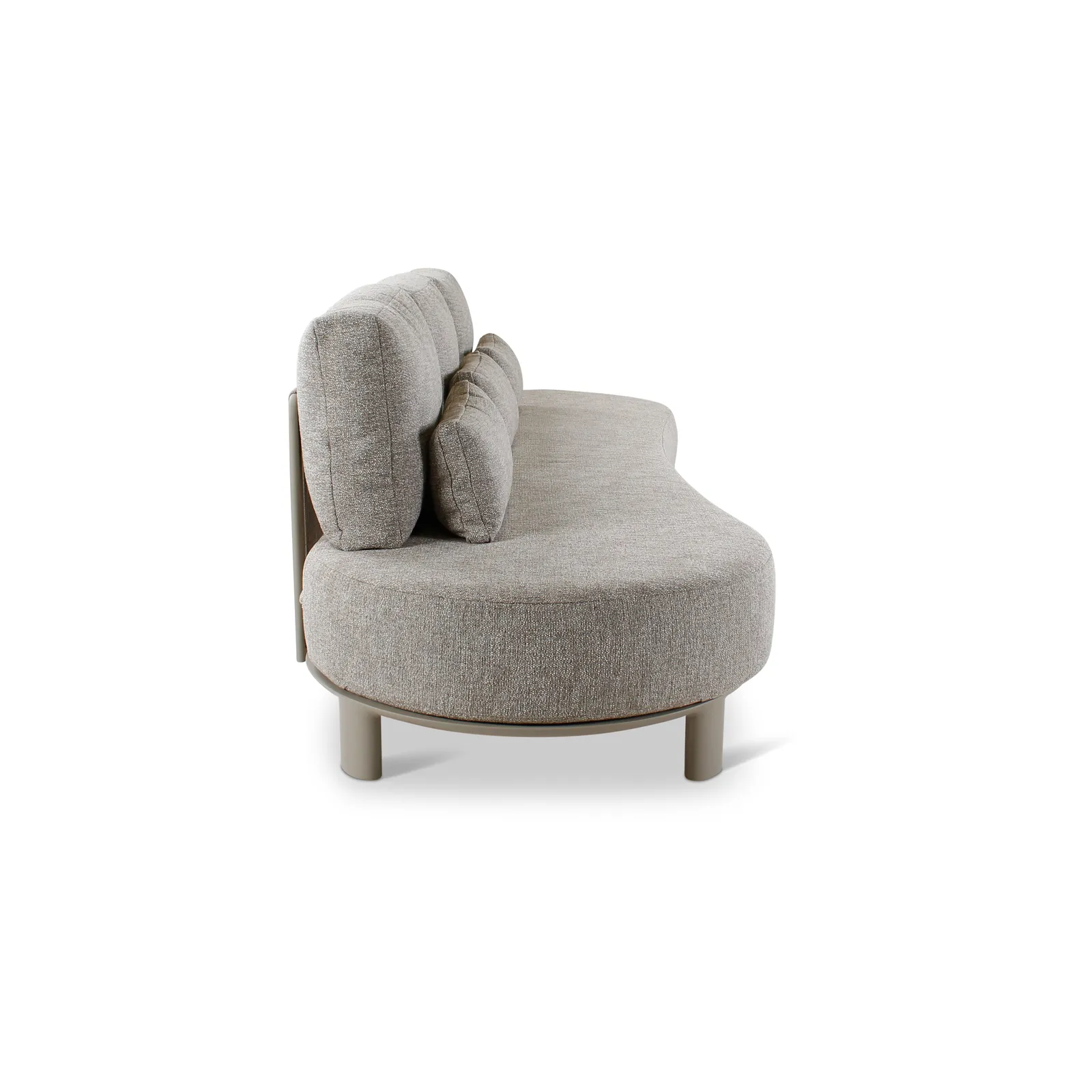 3-Sitzer Gartensofa Nimbo aus Aluminium mit graufarbenen Kissen, 275x93x68 cm - Image 3