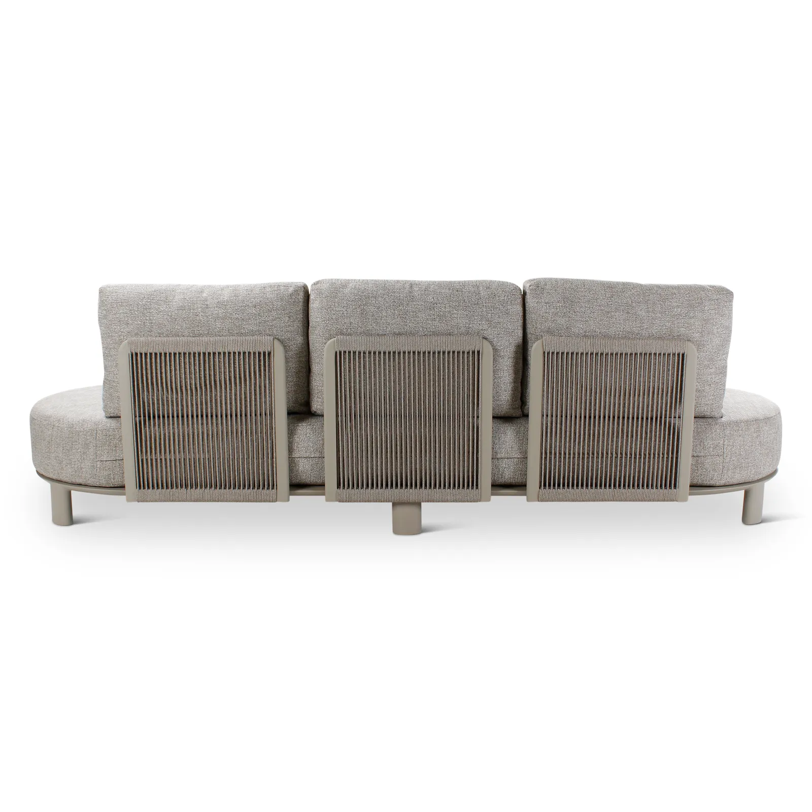 3-Sitzer Gartensofa Nimbo aus Aluminium mit graufarbenen Kissen, 275x93x68 cm - Image 5