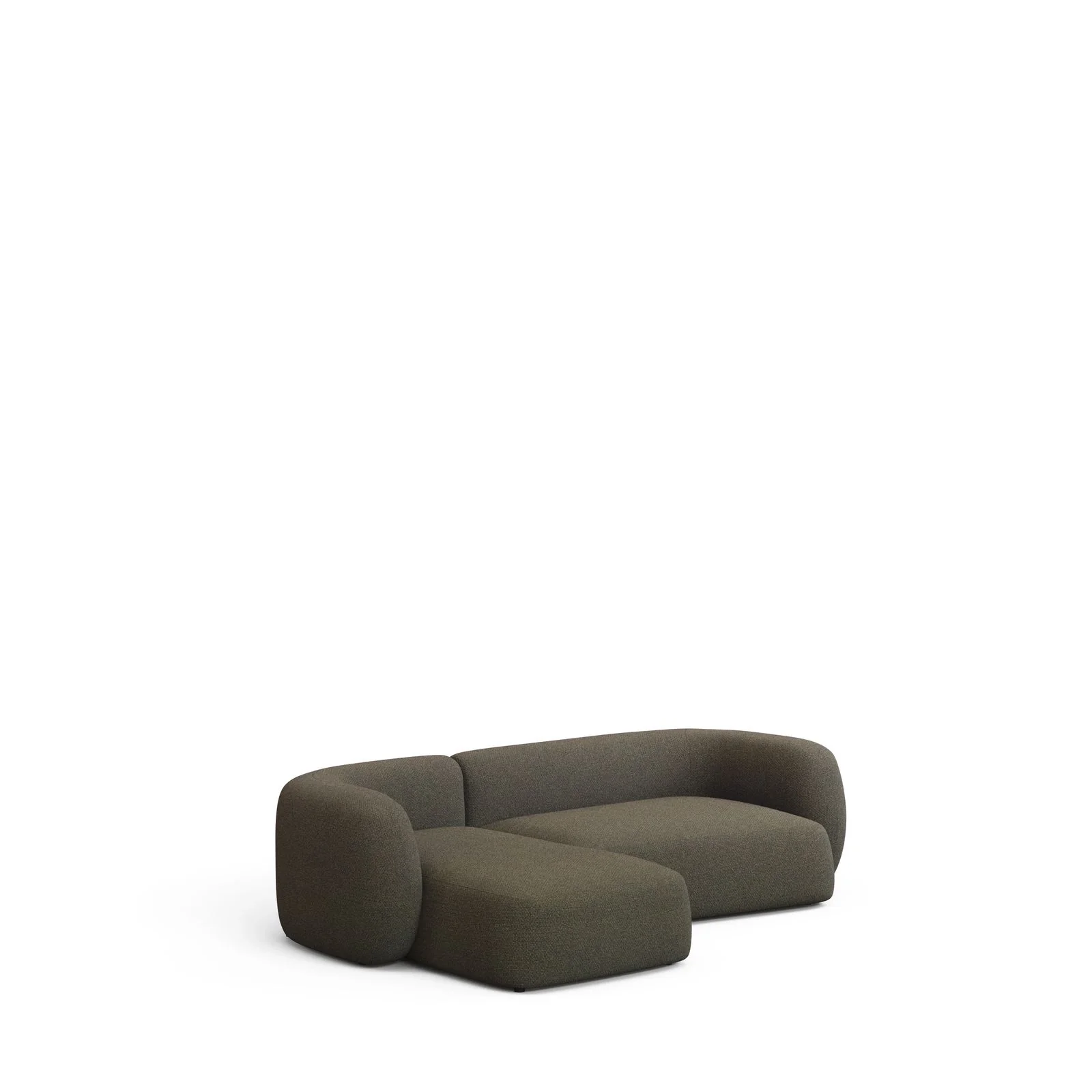 3-Sitzer-Modularsofa Martina mit grüner Chenille und Chaiselongue links 287 cm - Image 4