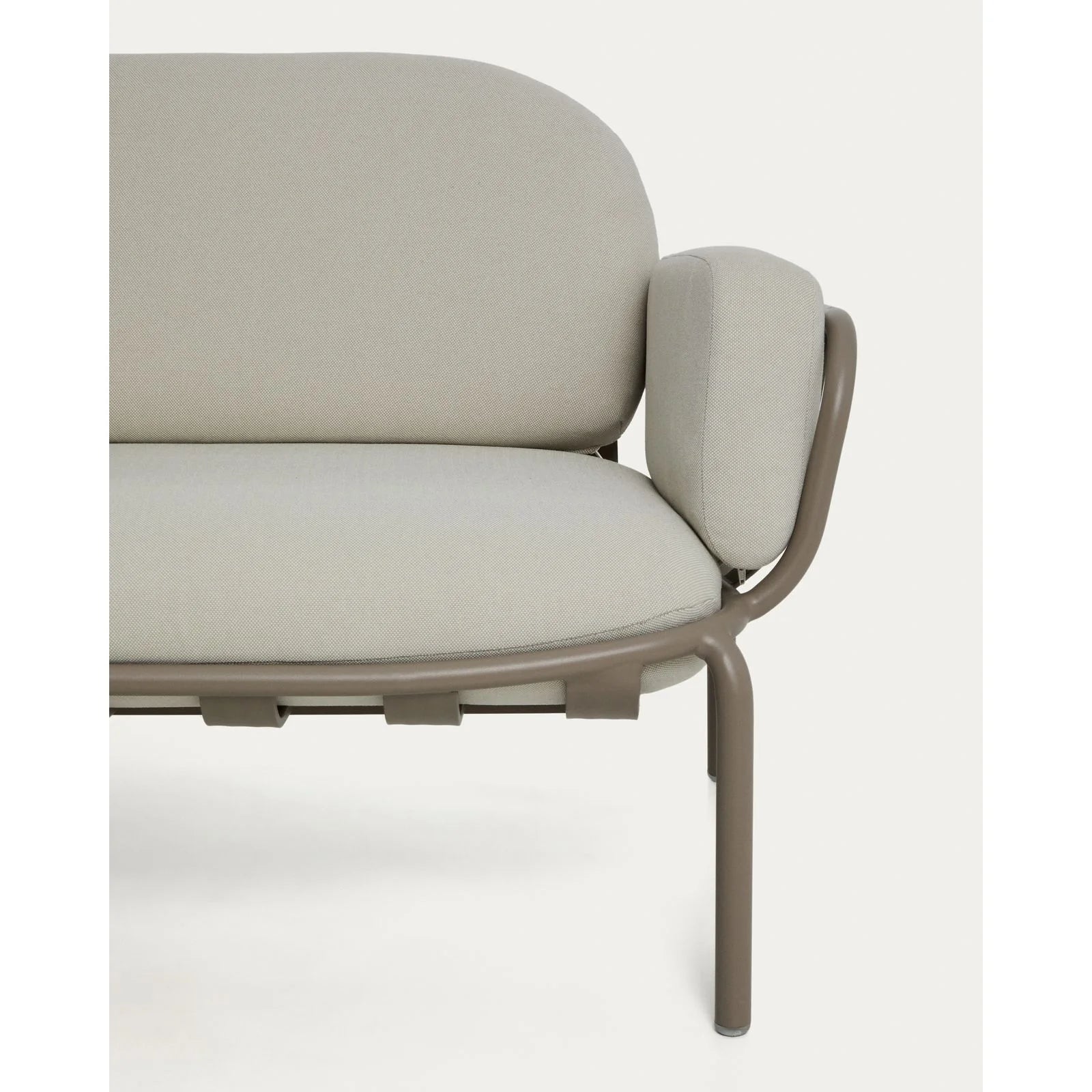 3-Sitzer-Outdoor-Sofa Joncols aus Aluminium mit taupefarbener Lackierung, 224 cm - Image 5