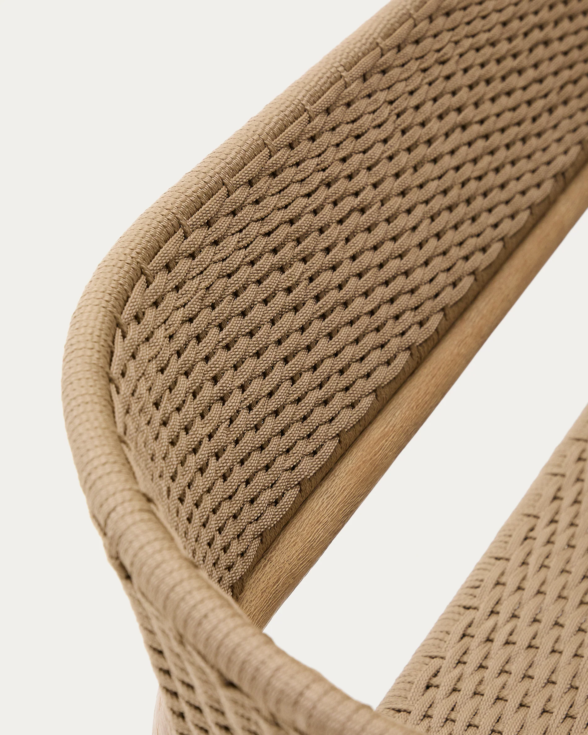 3-Sitzer-Sofa Arinella aus massivem Akazienholz mit Finish in natürlichem Farbton und beigem Seil FSC 100% 167 cm - Image 10