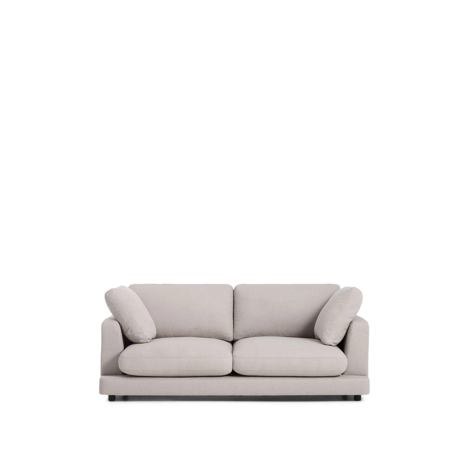 3-Sitzer-Sofa Gala aus grauem Micro-Bouclé FSC Mix Credit 210 cm