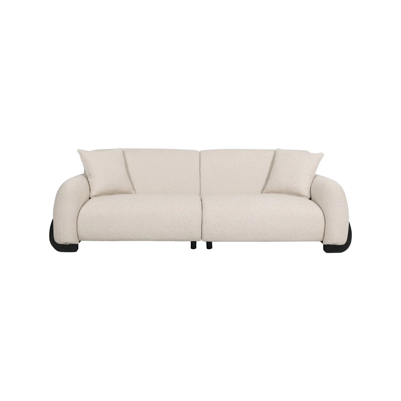 3-Sitzer Sofa Godiva in biscotti beige, 256x111x84 cm