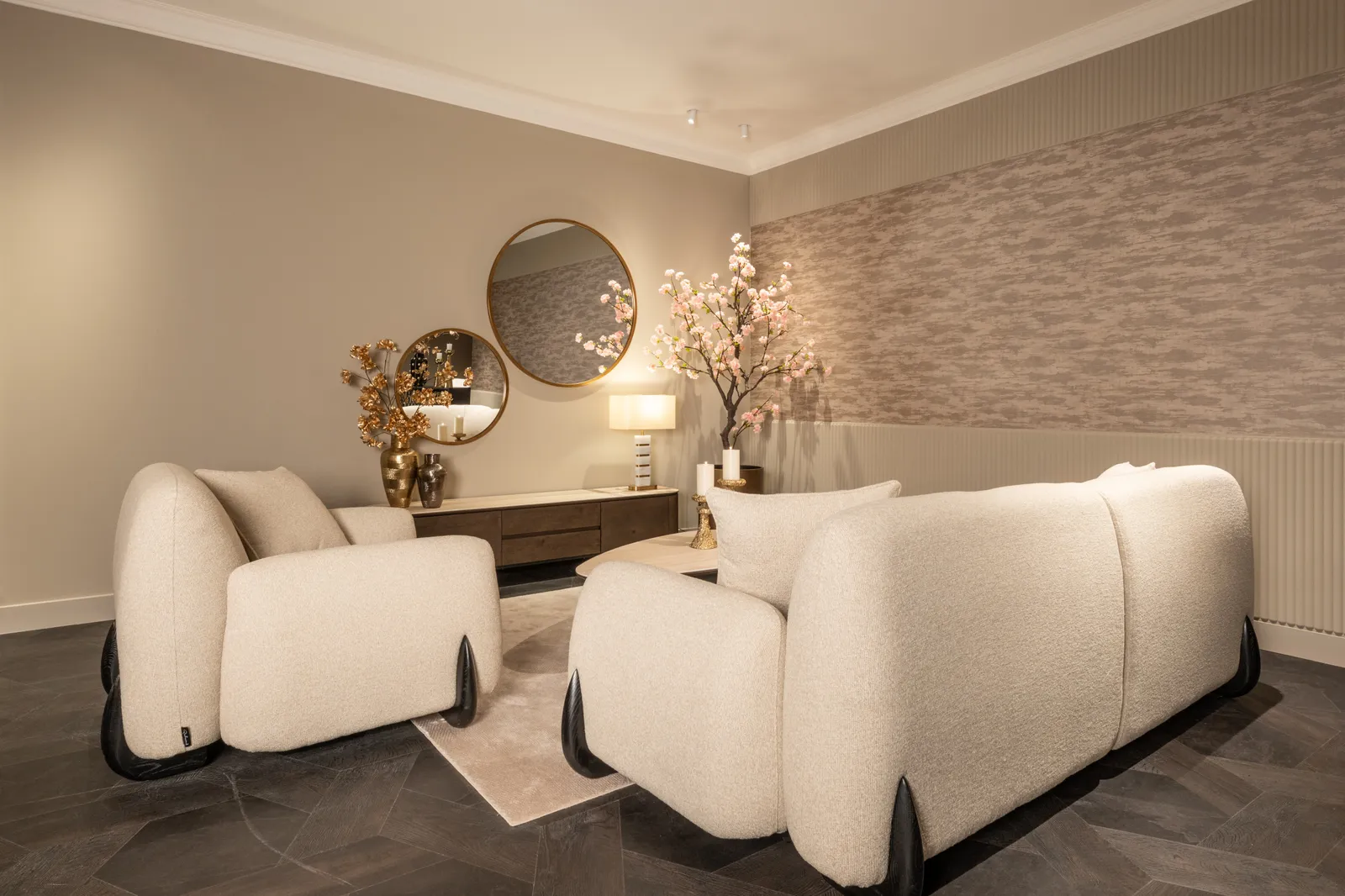 3-Sitzer Sofa Godiva in biscotti beige, 256x111x84 cm - Image 2