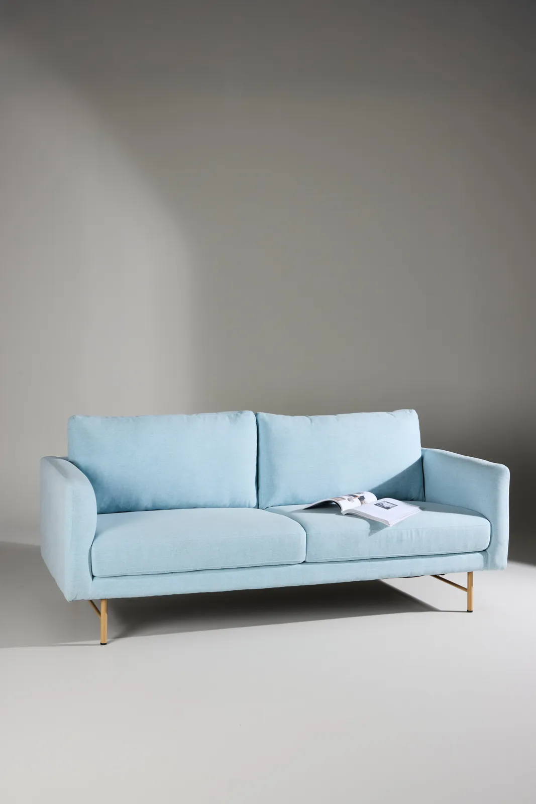 3-Sitzer Sofa in babyblau - Image 2
