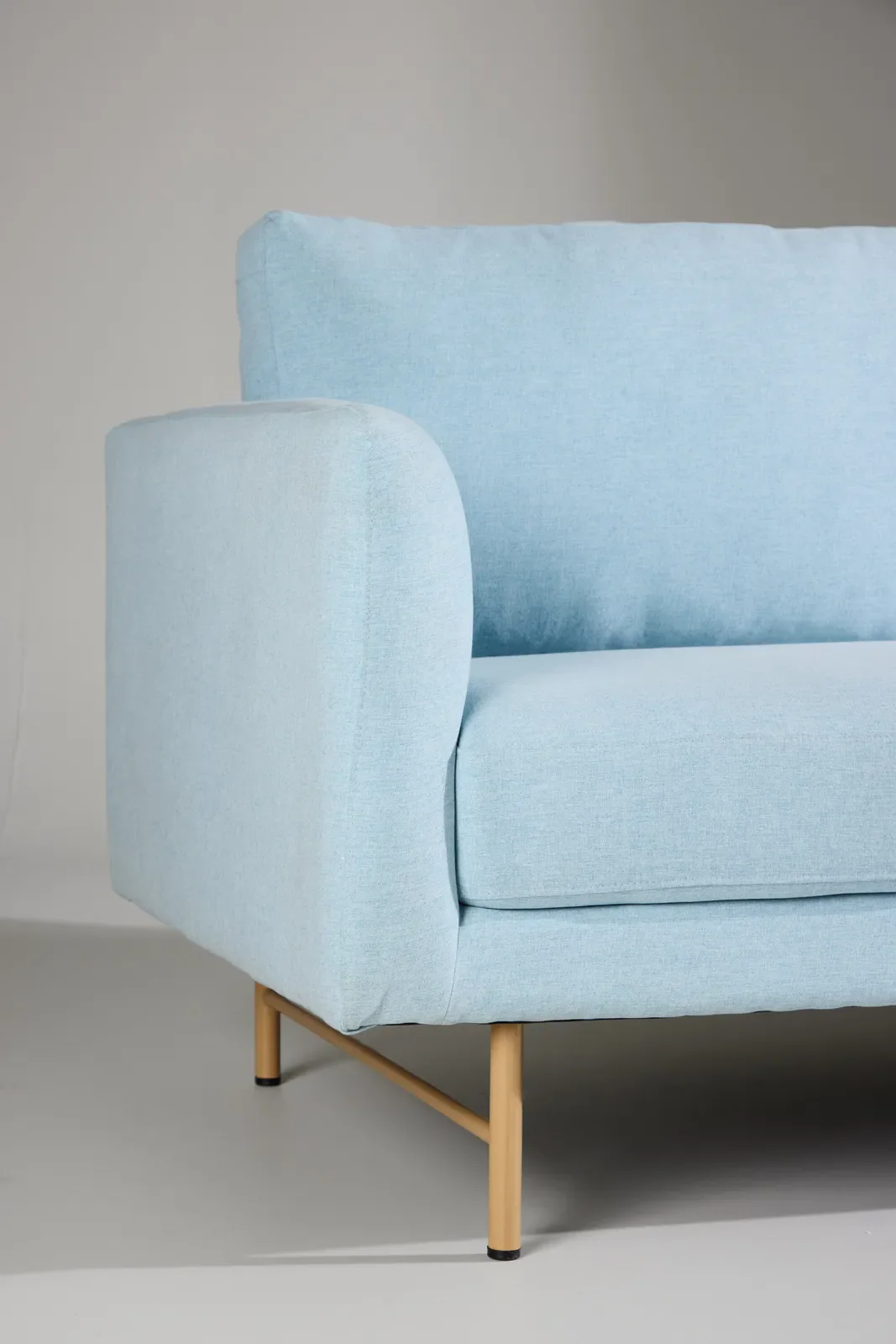 3-Sitzer Sofa in babyblau - Image 4