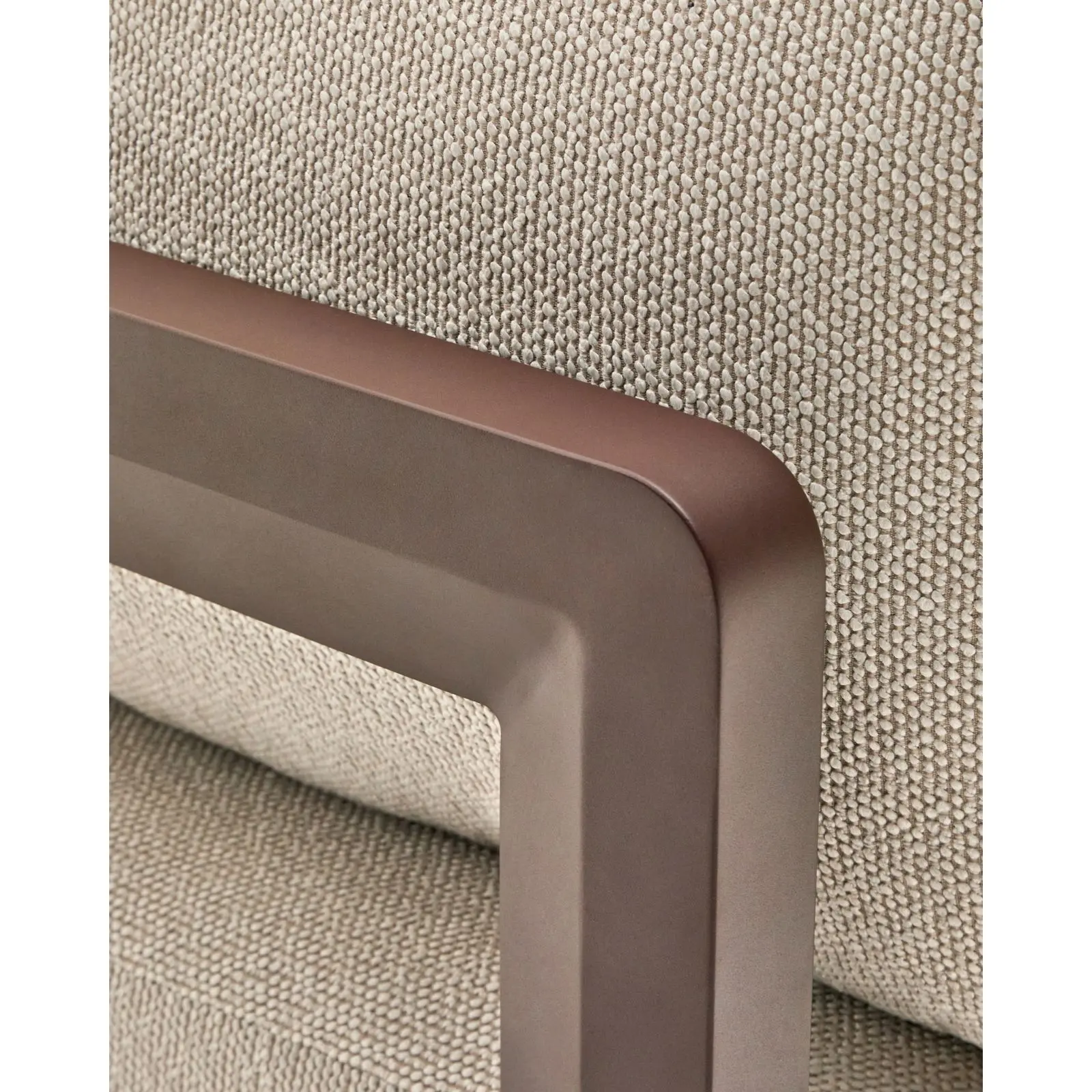 3-Sitzer-Sofa Nerano aus Aluminium in Braun, 208 cm - Image 5