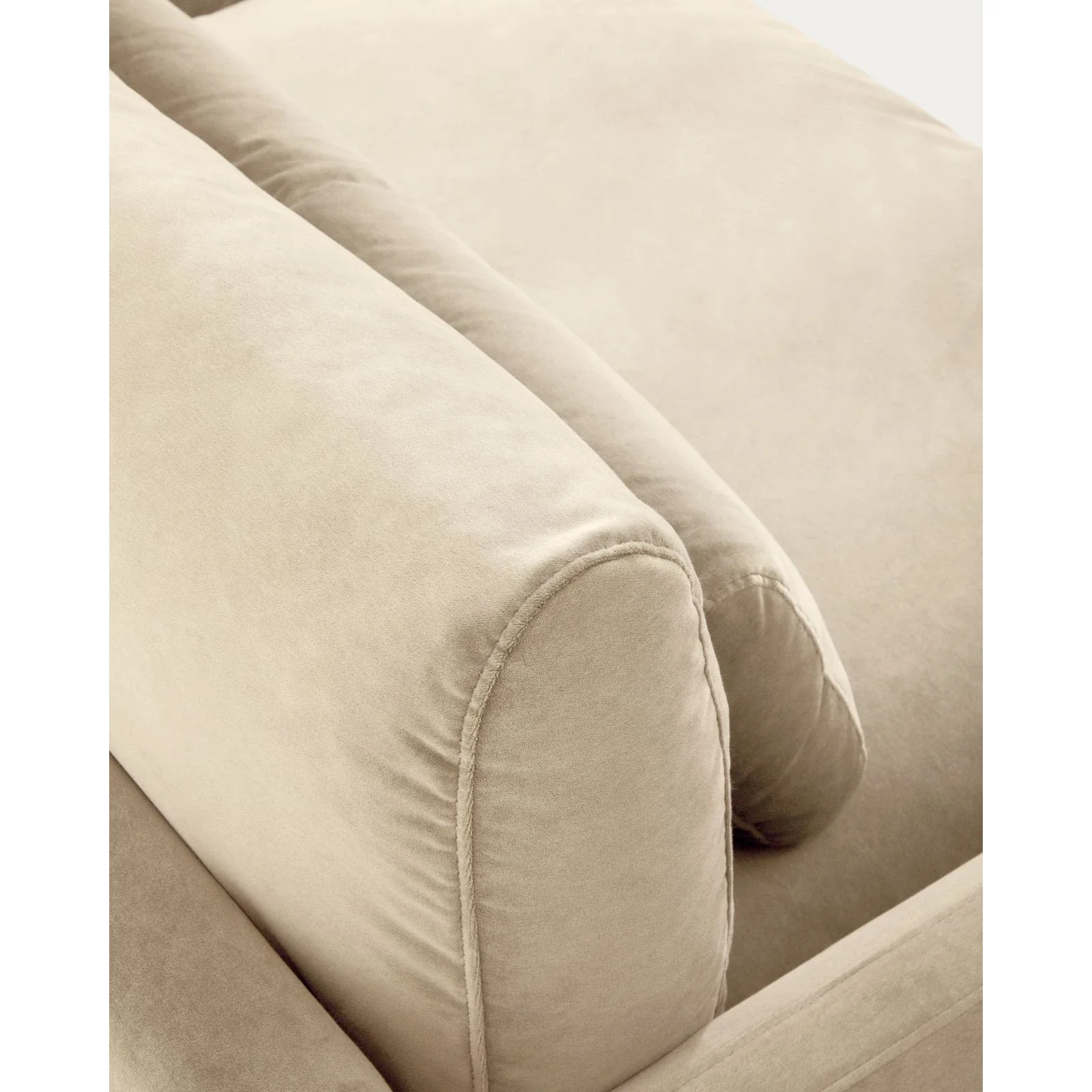 3-Sitzer-Sofa Veliro aus Samt mit Stahlbeinen in schwarzer Ausführung, 240 cm FSC Mix Credit - Image 21