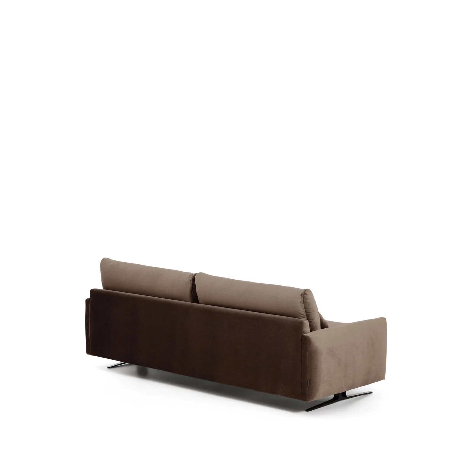 3-Sitzer-Sofa Veliro aus Samt mit Stahlbeinen in schwarzer Ausführung, 240 cm FSC Mix Credit - Image 6