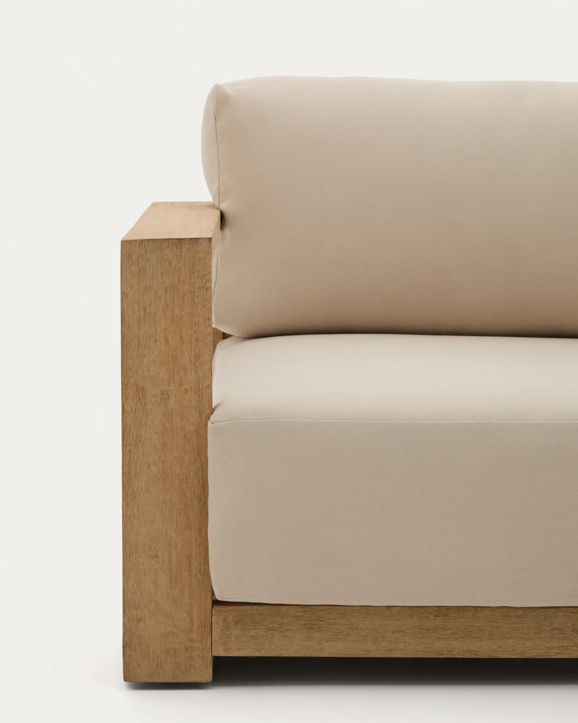 5-Sitzer-Ecksofa Ambra aus massivem Akazienholz mit hellem Finish 248 cm - Image 7