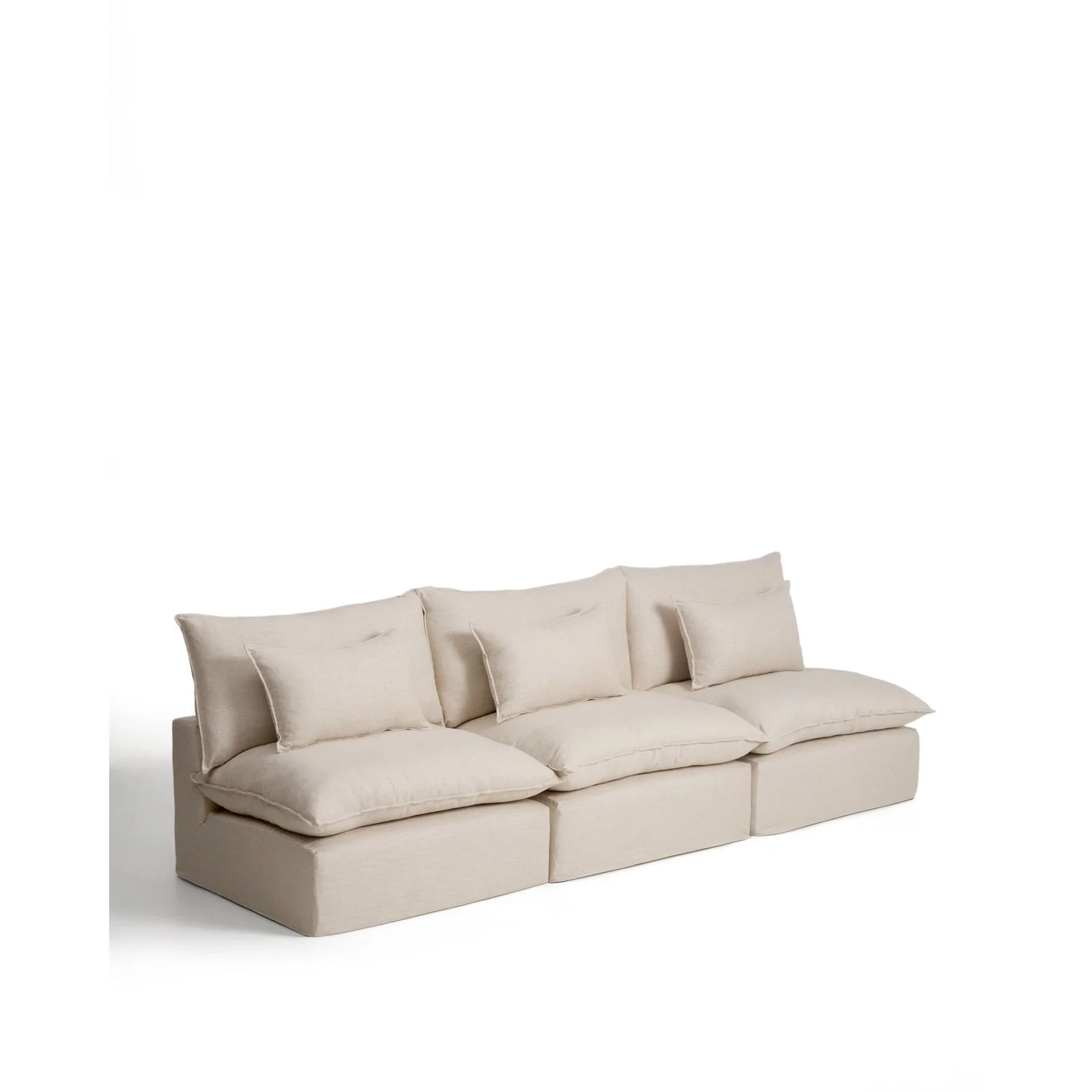 5-Sitzer-Modularsofa Anarela mit abnehmbarem Bezug aus Leinen und Viskose, 330 cm, FSC Mix Credit - Image 8