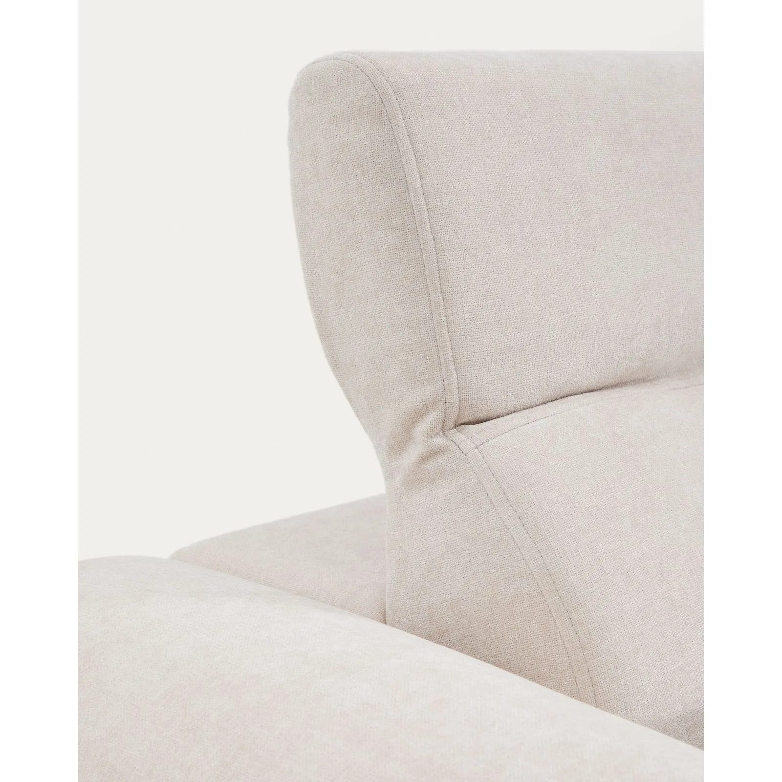 5-Sitzer-Sofa Lares mit elektrisch ausfahrbaren Sitzen und verstellbarer Kopfstütze in beiger Chenille, 335 cm - Image 11