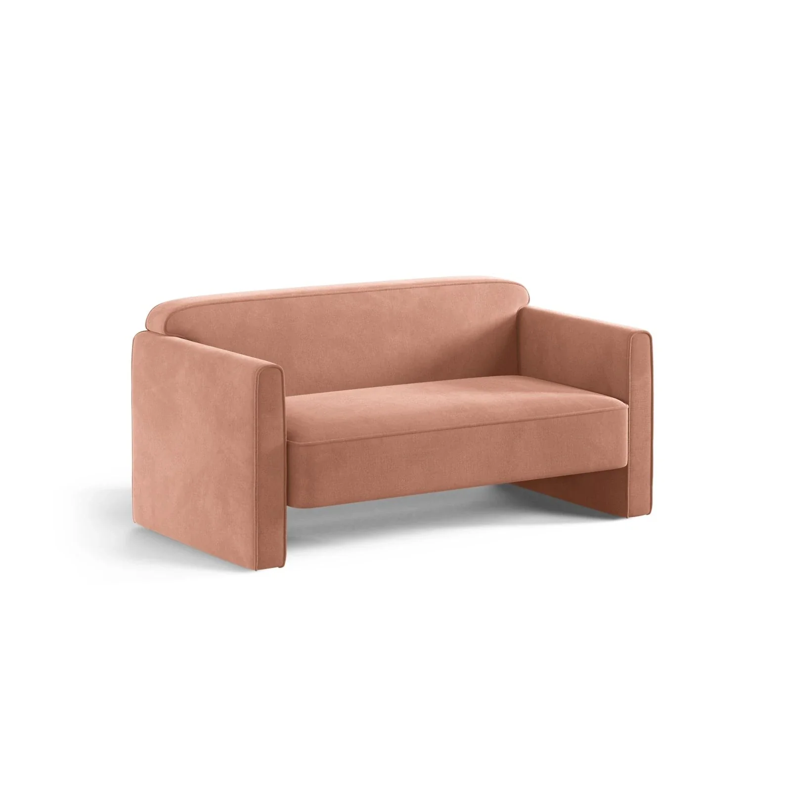 Abby 2-Sitzer Sofa aus Samt, Strukturstoff oder Boucle, 140x80 cm - Image 117