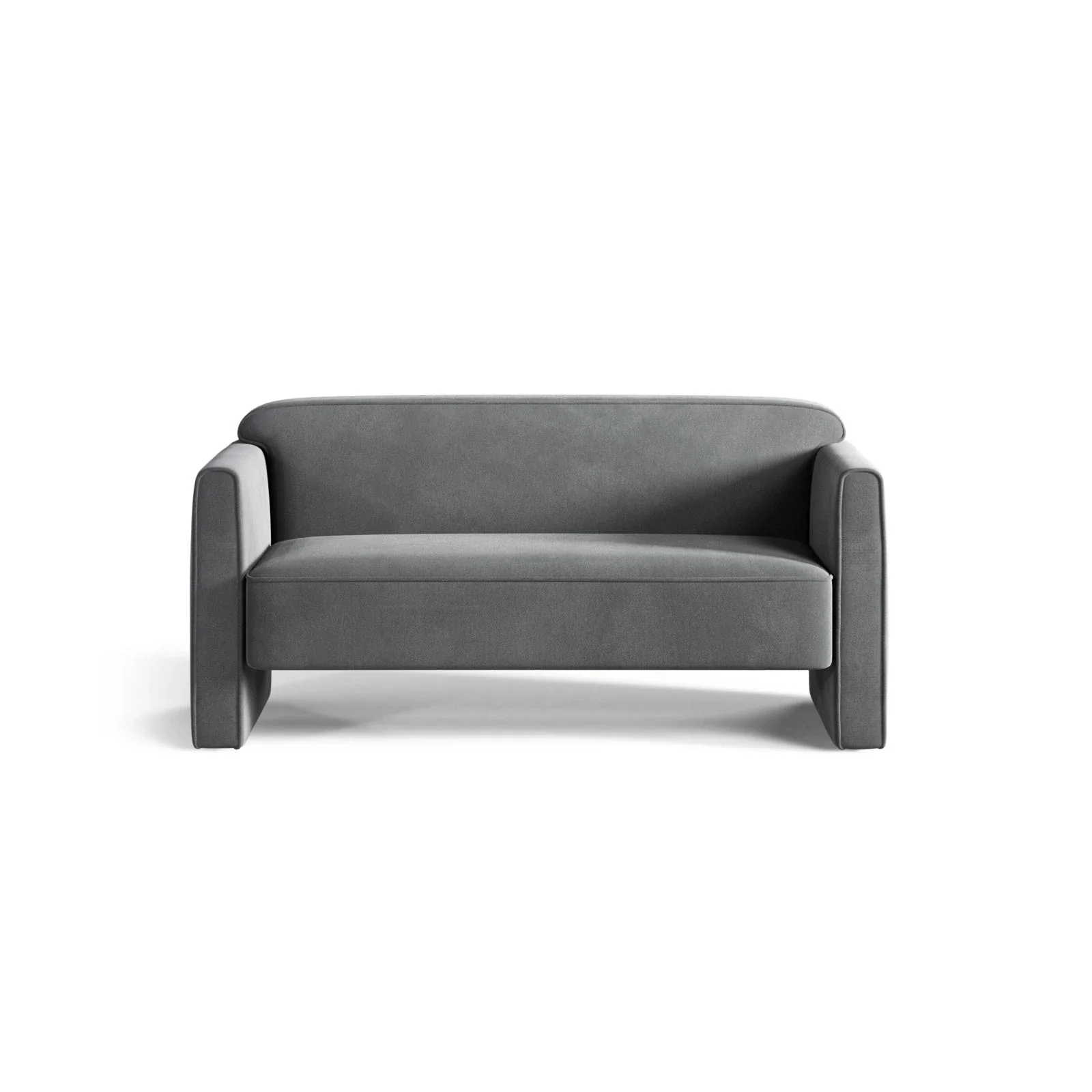 Abby 2-Sitzer Sofa aus Samt, Strukturstoff oder Boucle, 140x80 cm - Image 126