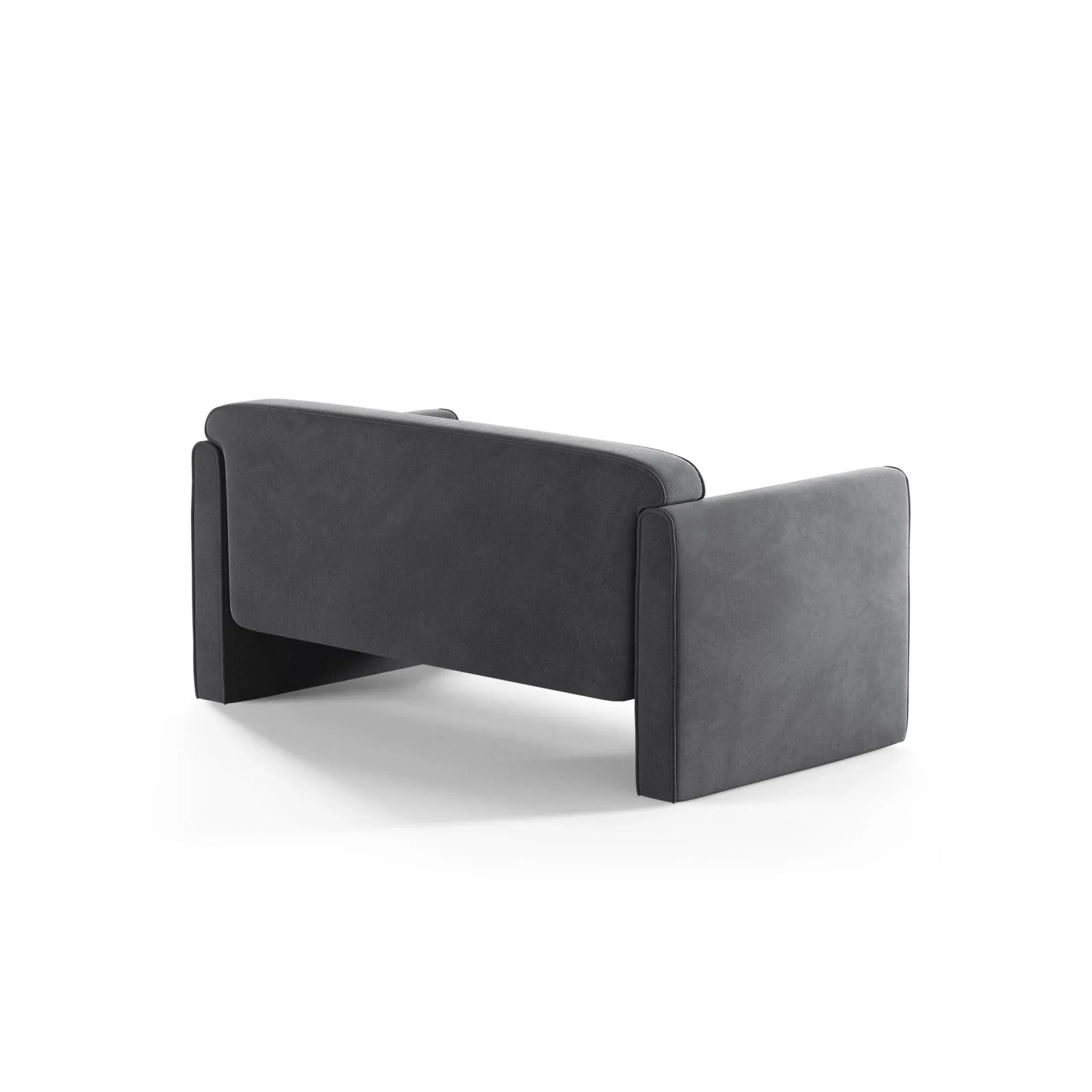 Abby 2-Sitzer Sofa aus Samt, Strukturstoff oder Boucle, 140x80 cm - Image 128
