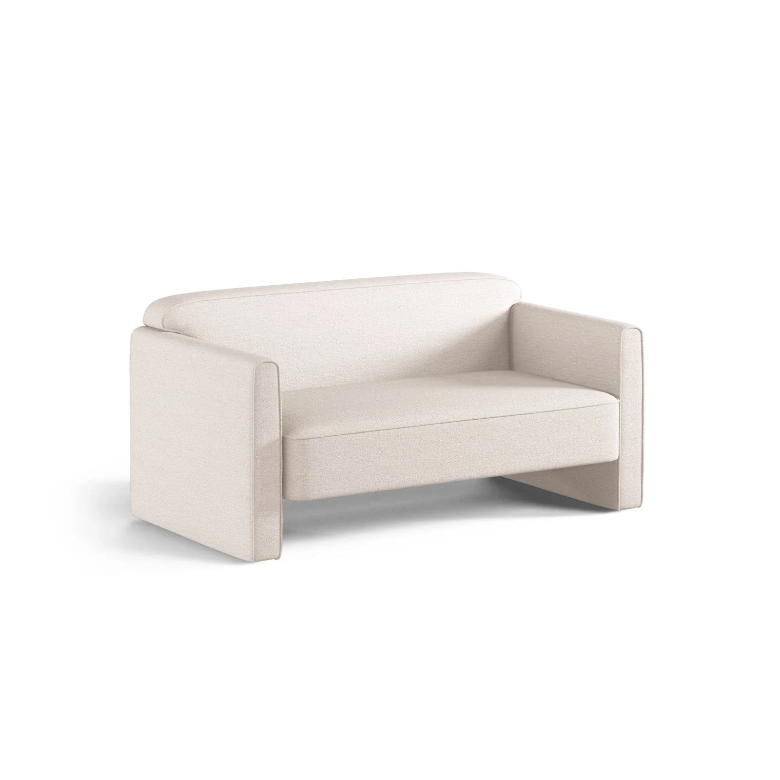Abby 2-Sitzer Sofa aus Samt, Strukturstoff oder Boucle, 140x80 cm - Image 2