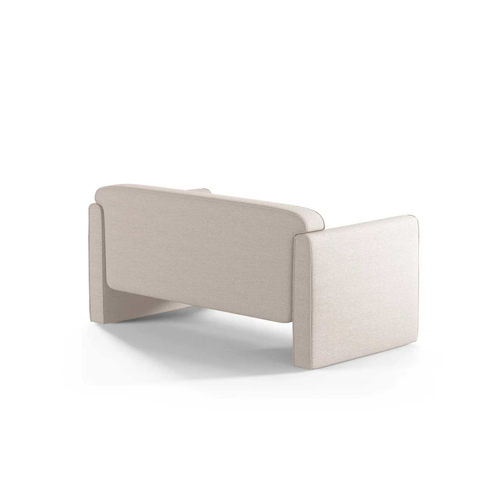 Abby 2-Sitzer Sofa aus Samt, Strukturstoff oder Boucle, 140x80 cm - Image 3