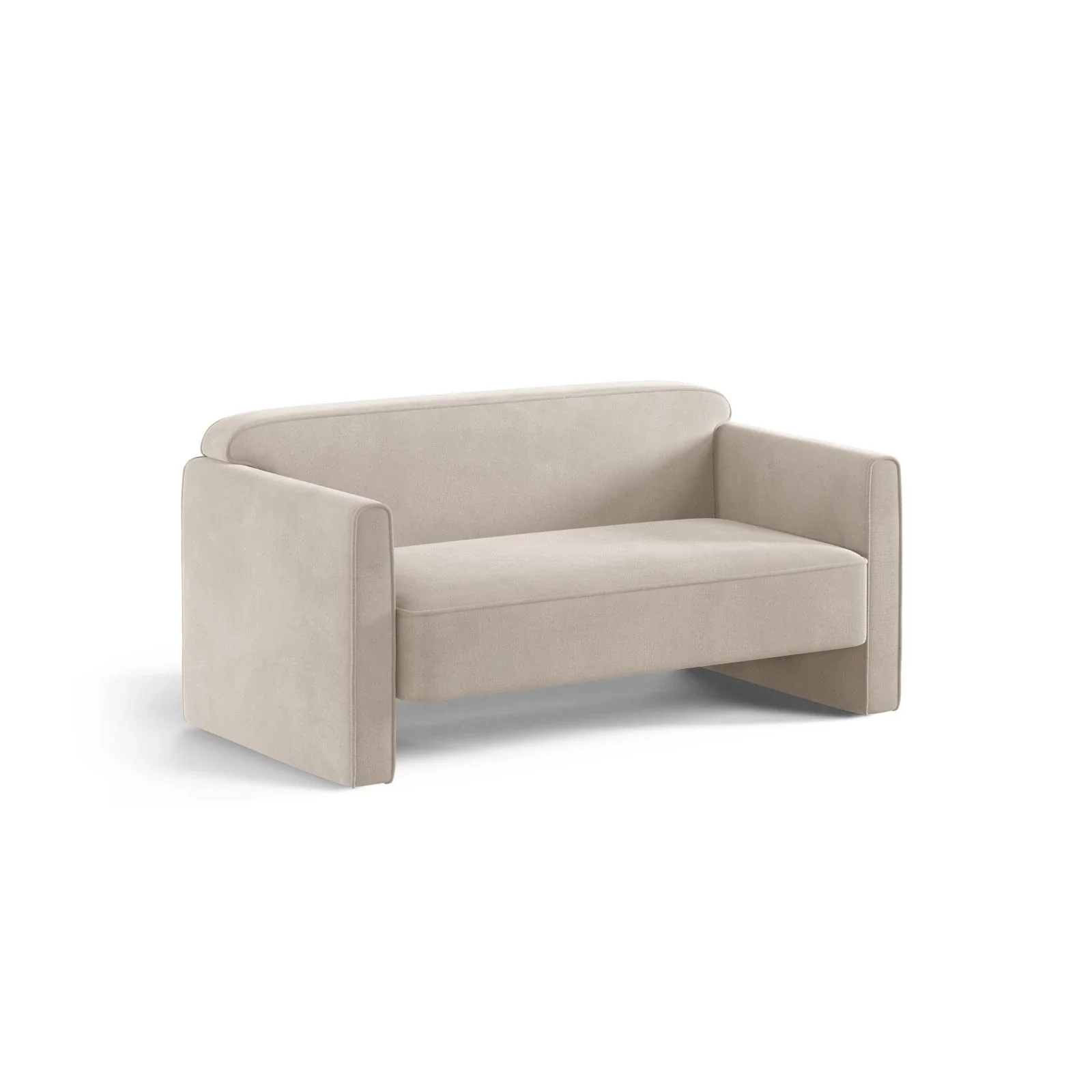 Abby 2-Sitzer Sofa aus Samt, Strukturstoff oder Boucle, 140x80 cm - Image 92